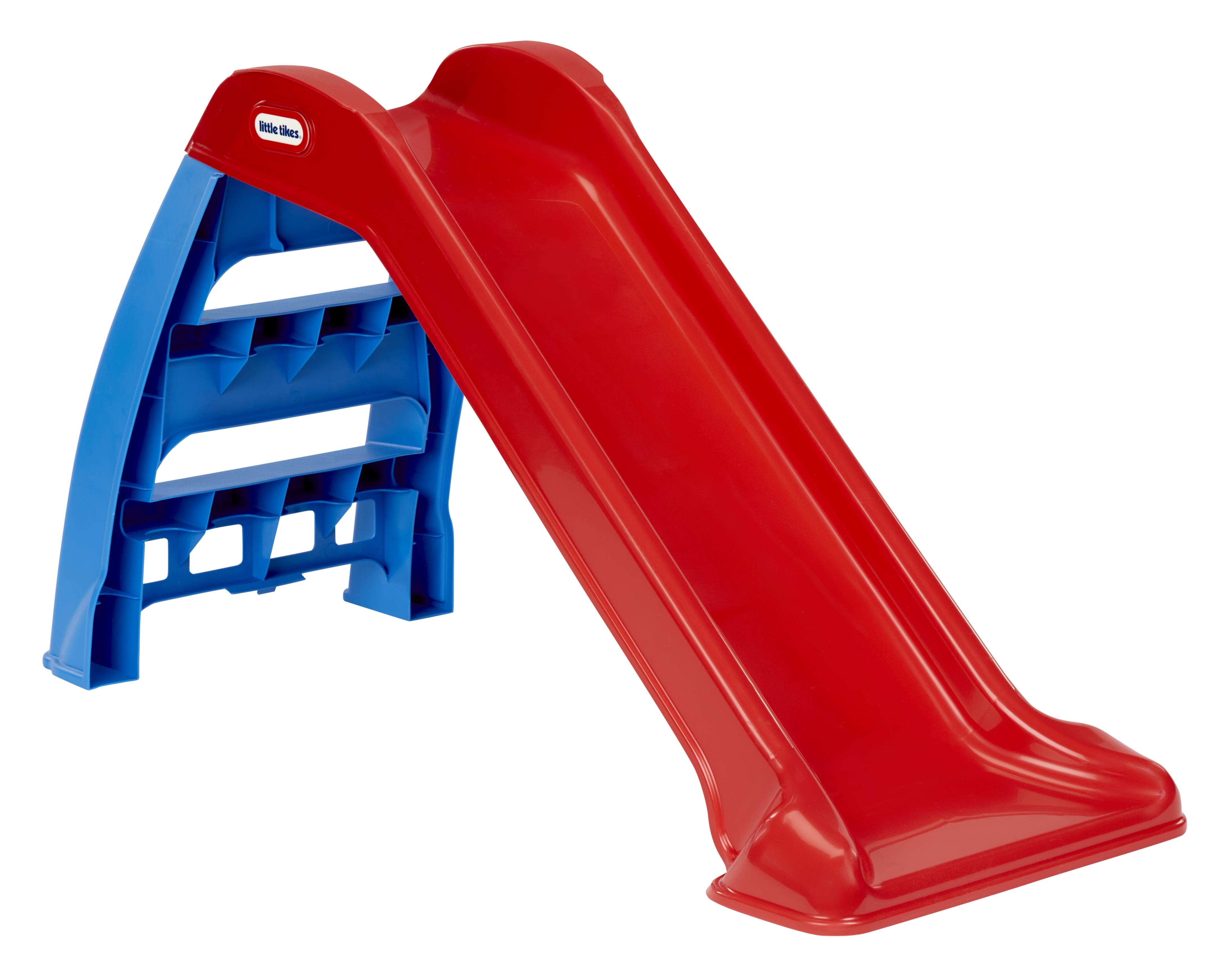 Little Tikes First Slide, Durable Indoor and Outdoor Toddler Playset, Foldable Design (Blue, 39 in x 18 in x 28 in) 2x9qt