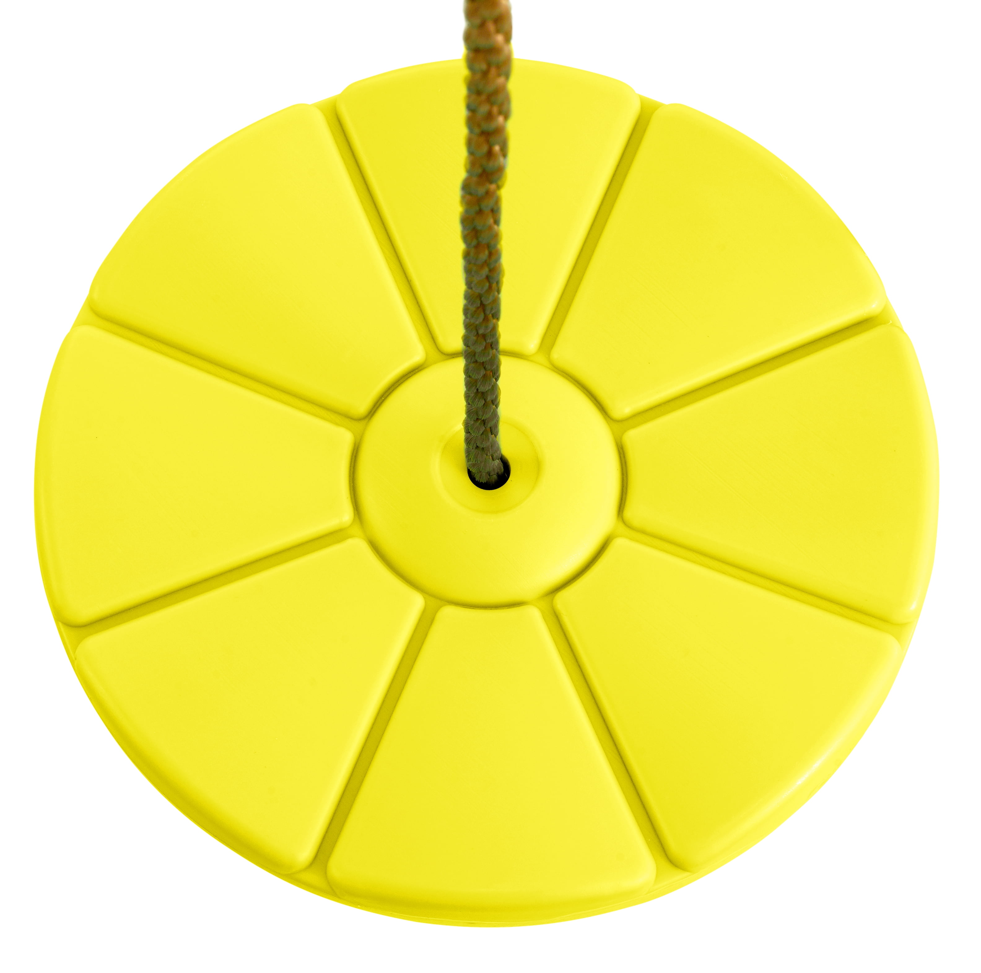 Outdoor Heights Disc Swing for Tree or Swing Set with Adjustable Rope (Yellow, 11 in) guzjx - Image 3