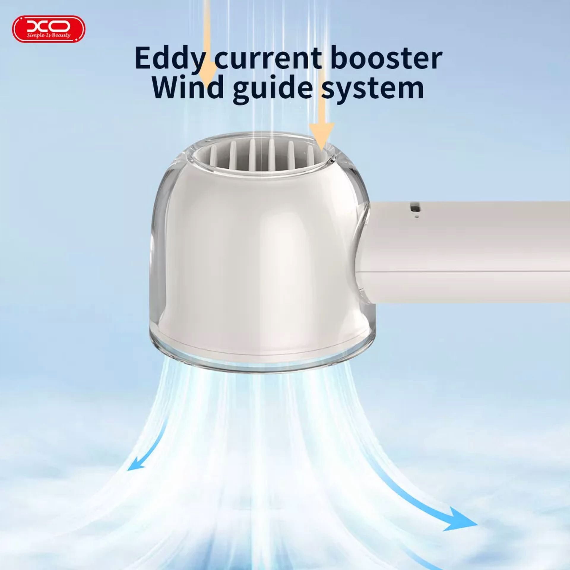 VAULT Portable Rechargeable Handheld Fan with LED Display (Compact, 5 in) m7gic
