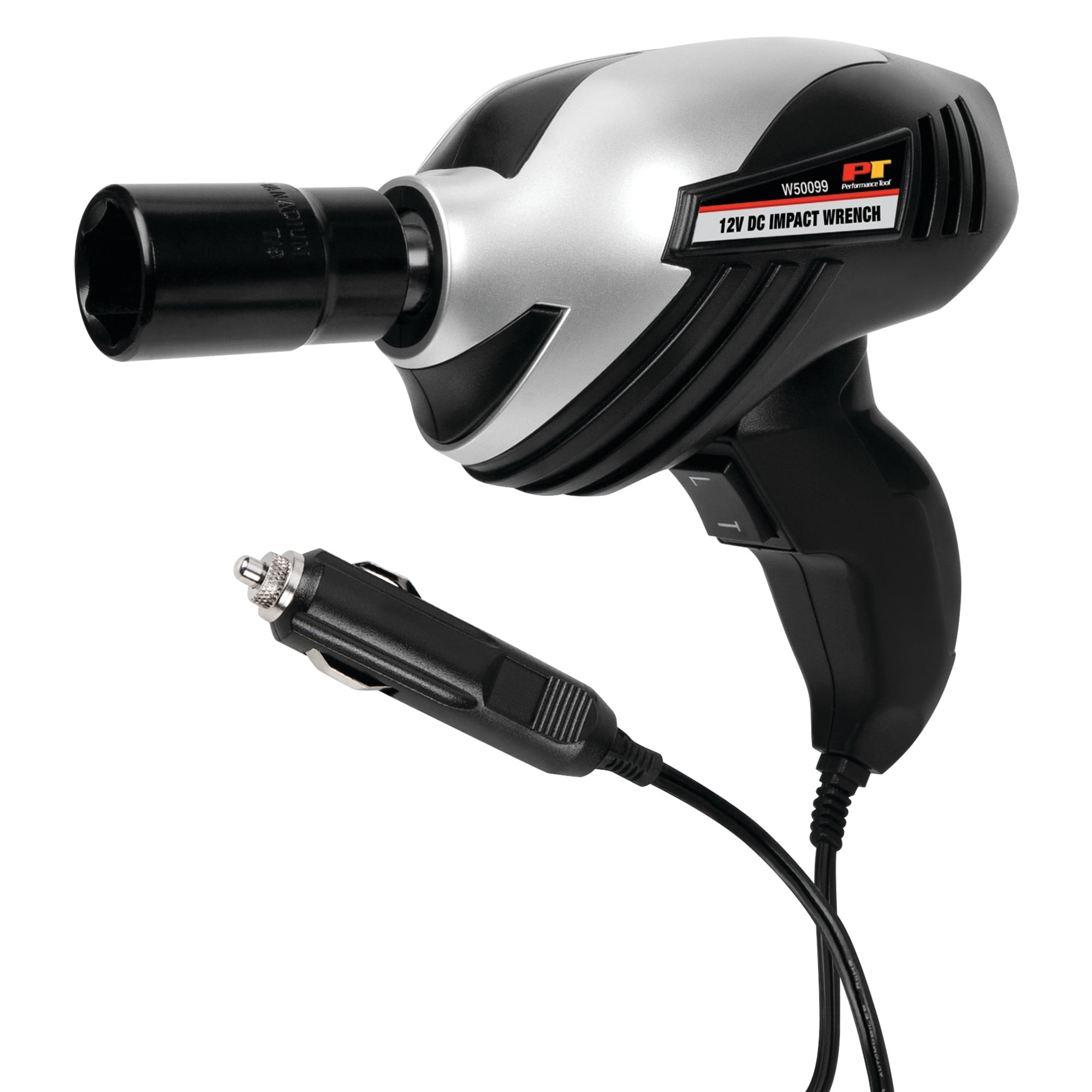 Performance Tool 12V DC Impact Wrench (1/2 in. Drive, High Torque, Includes 4 Sockets and Carrying Case) 4u28r