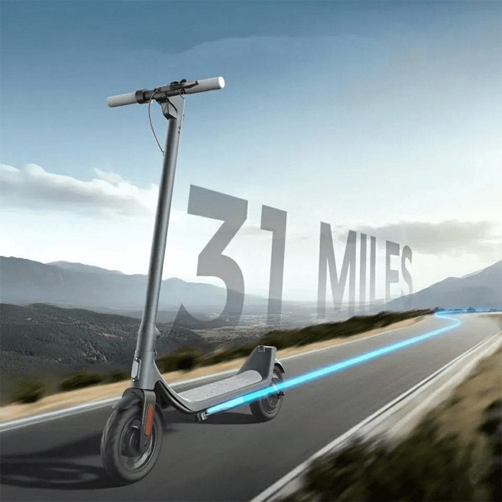 Golucky Electric Scooter for Adults, 500W Motor, 31-Mile Range, Foldable Commuter E-Scooter with Smart App Control (10 in Tires, 265 lb Capacity) qo08c