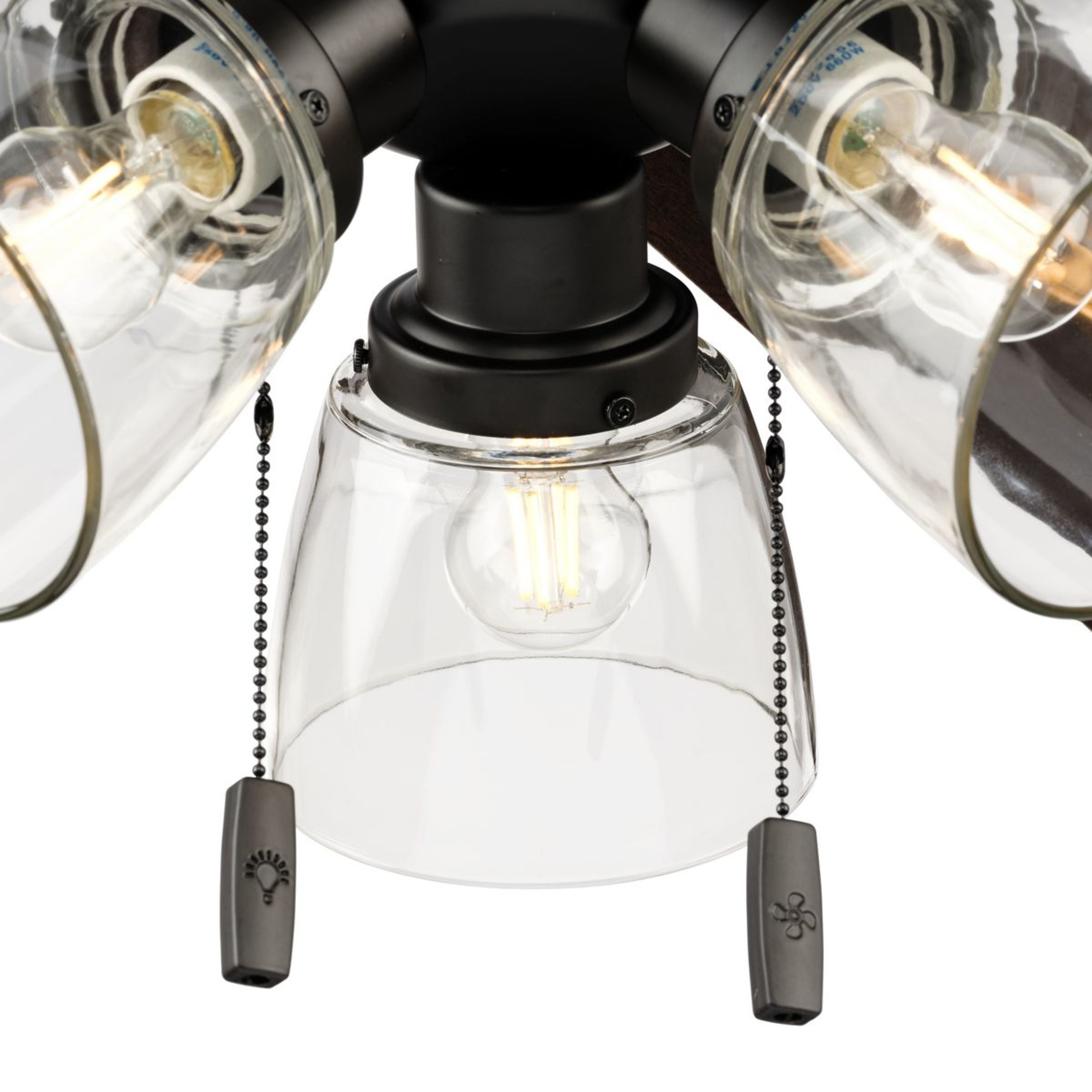 Better Homes & Gardens 52 in Transitional Ceiling Fan with Light Kit (Bronze, 52 in) xo5c4
