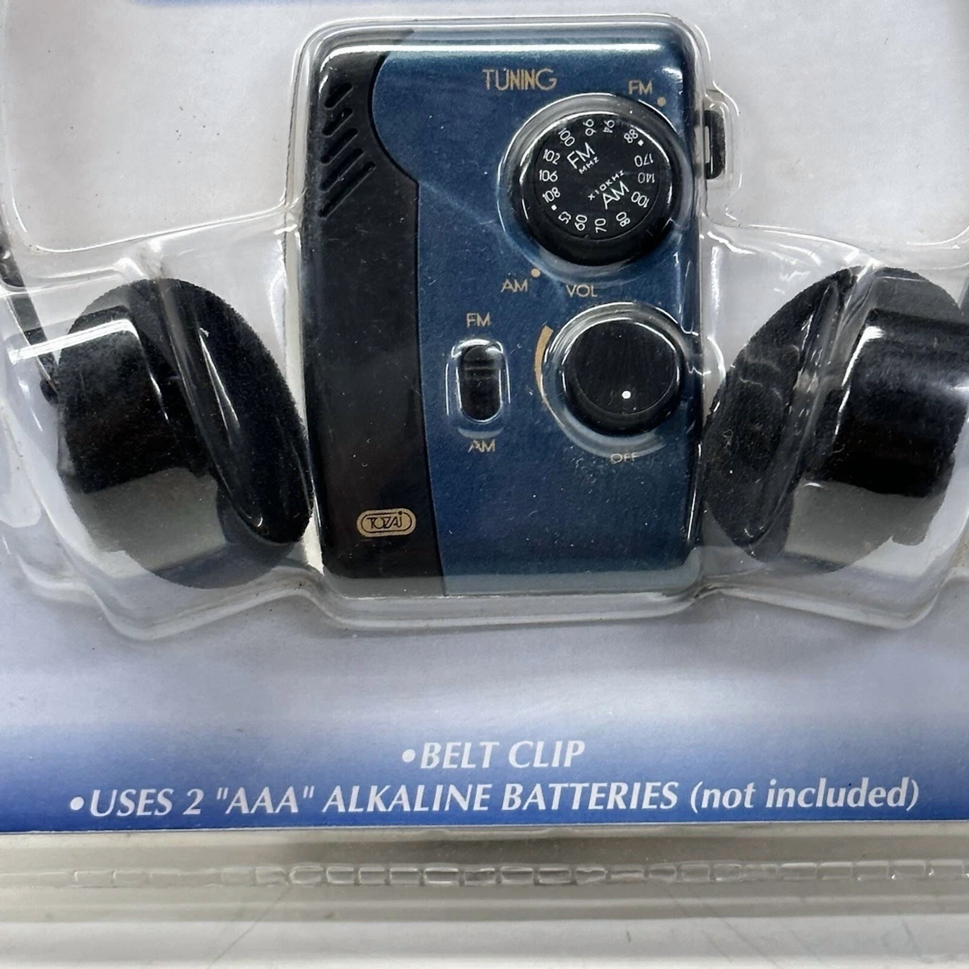 YANI Vintage Tozai Personal AM/FM Radio Player with Headphones (Portable, Compact) i9sfj