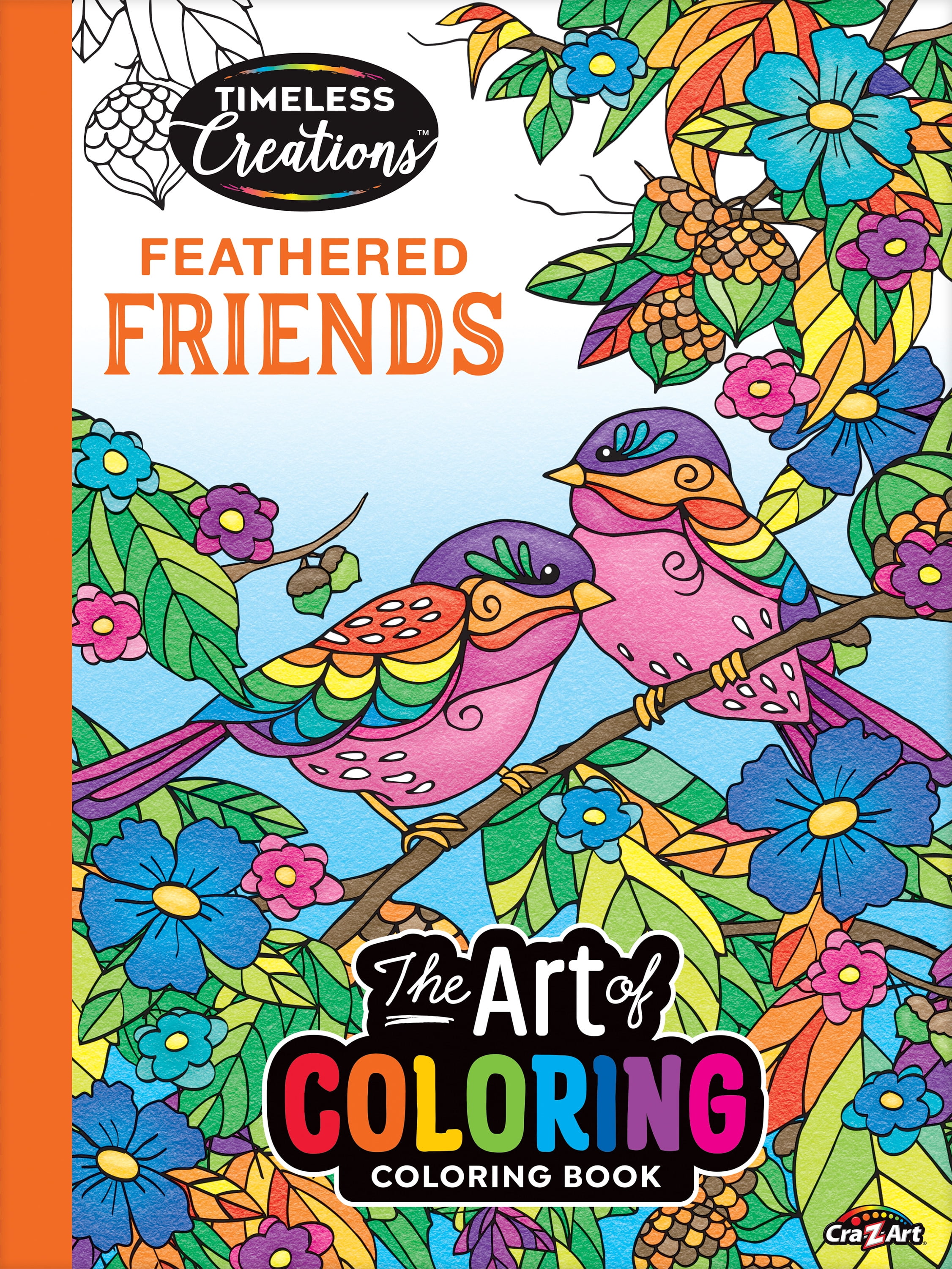 Cra-Z-Art Timeless Creations Feathered Friends Adult Coloring Book (64 Pages) fflf4