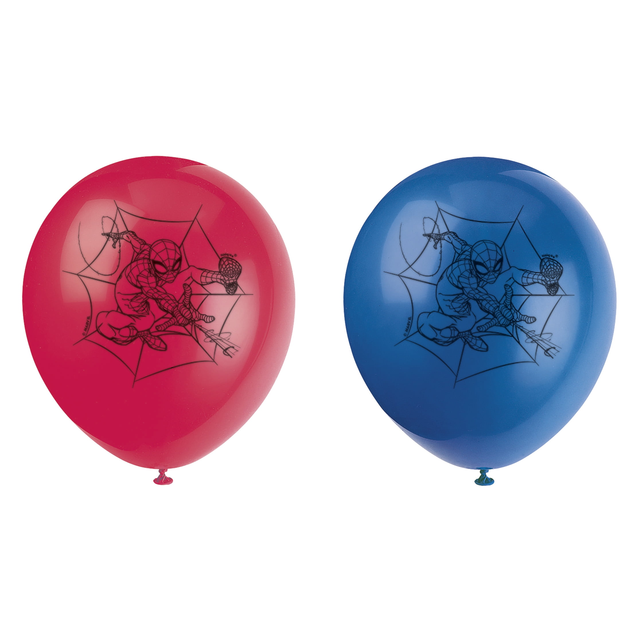 Amscan Spiderman Latex Party Balloons Decorative Supplies (Multicolor, 12 in, 6 ct) gjixh