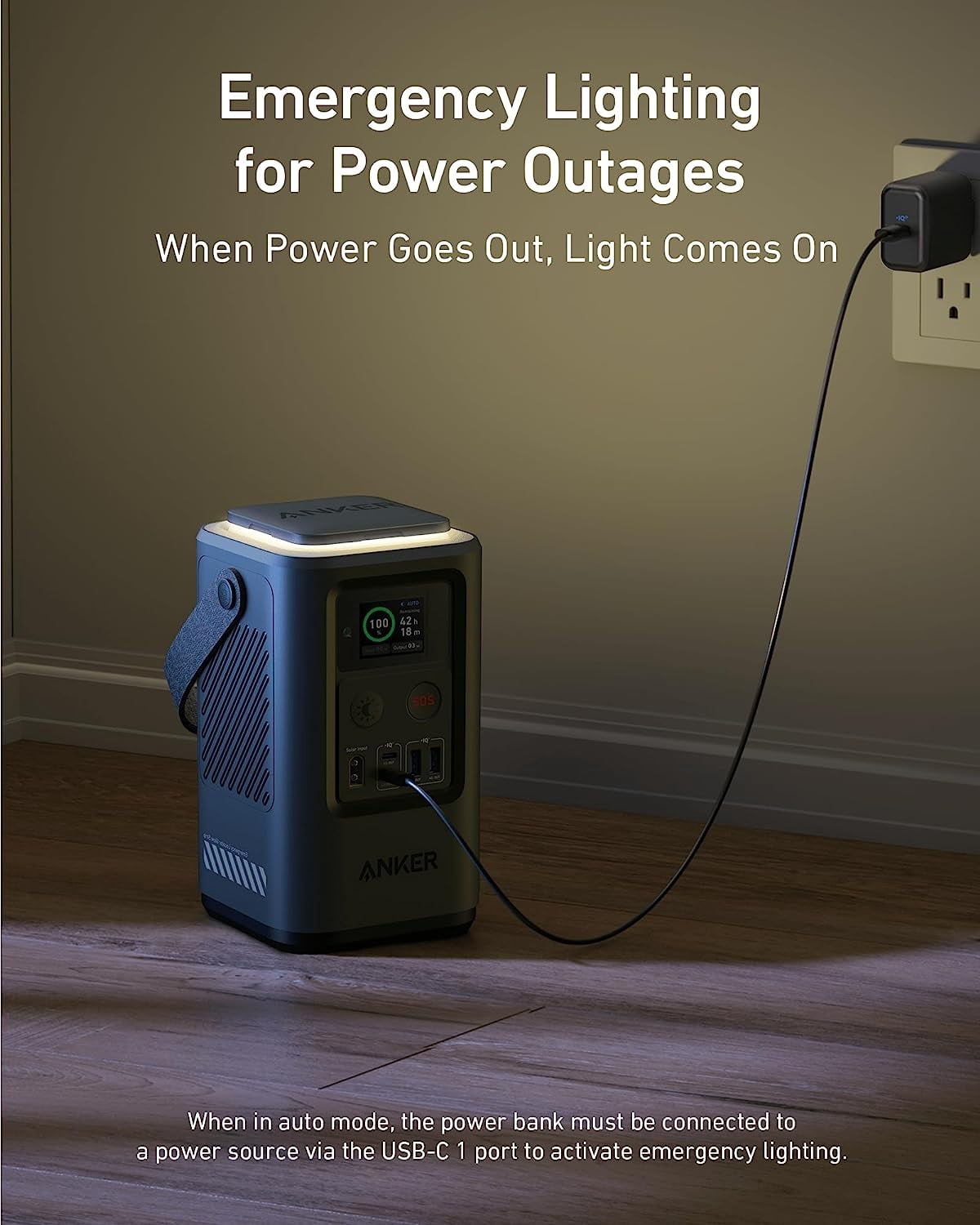 Anker 548 Power Bank Portable Outdoor Generator with Smart Display and SOS Mode (Green, 192Wh) m9a9a