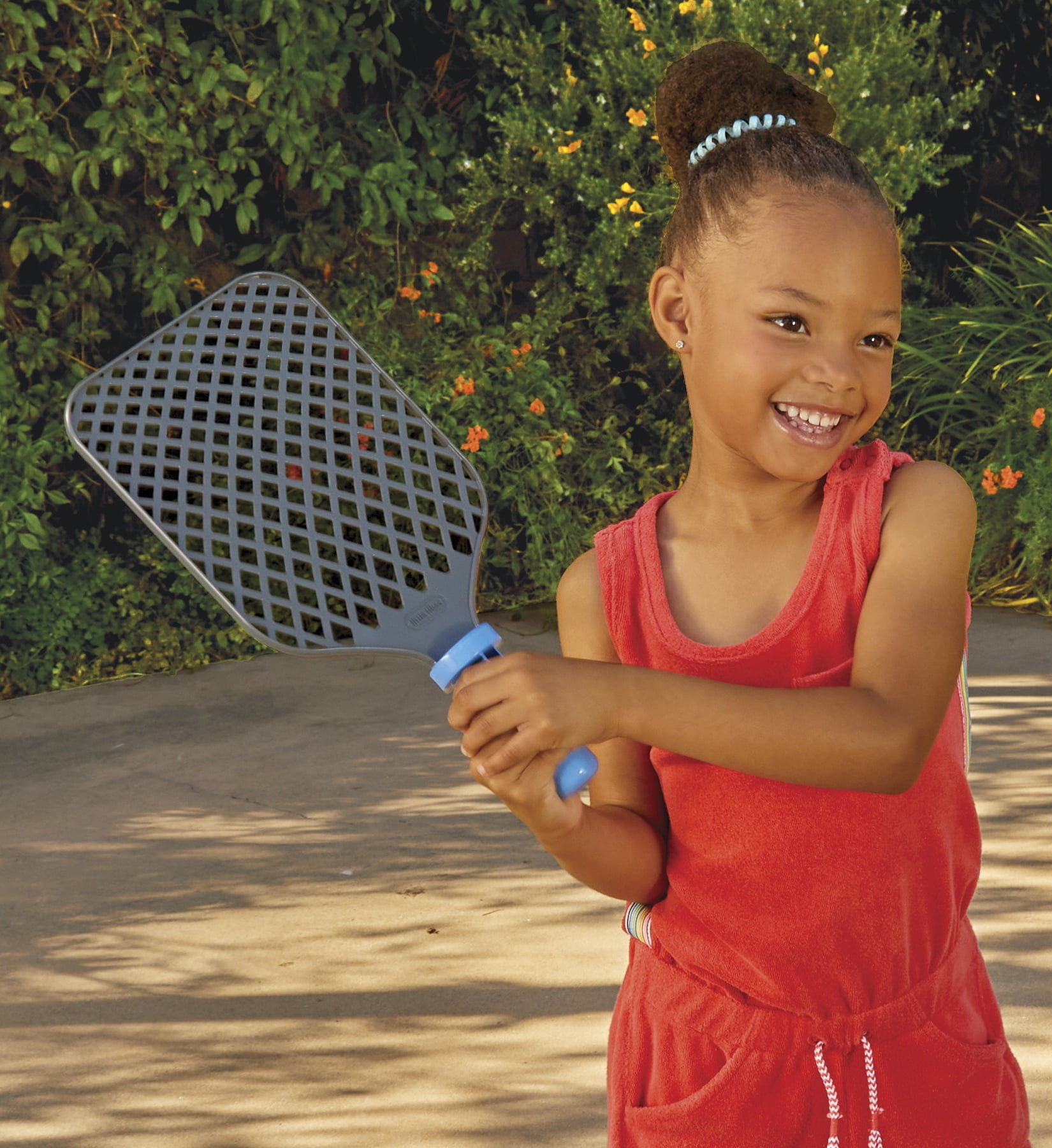 Little Tikes TotSports Pickleball Set, Adjustable Height Net with Paddles and Balls (Blue, 10 ft) evn64