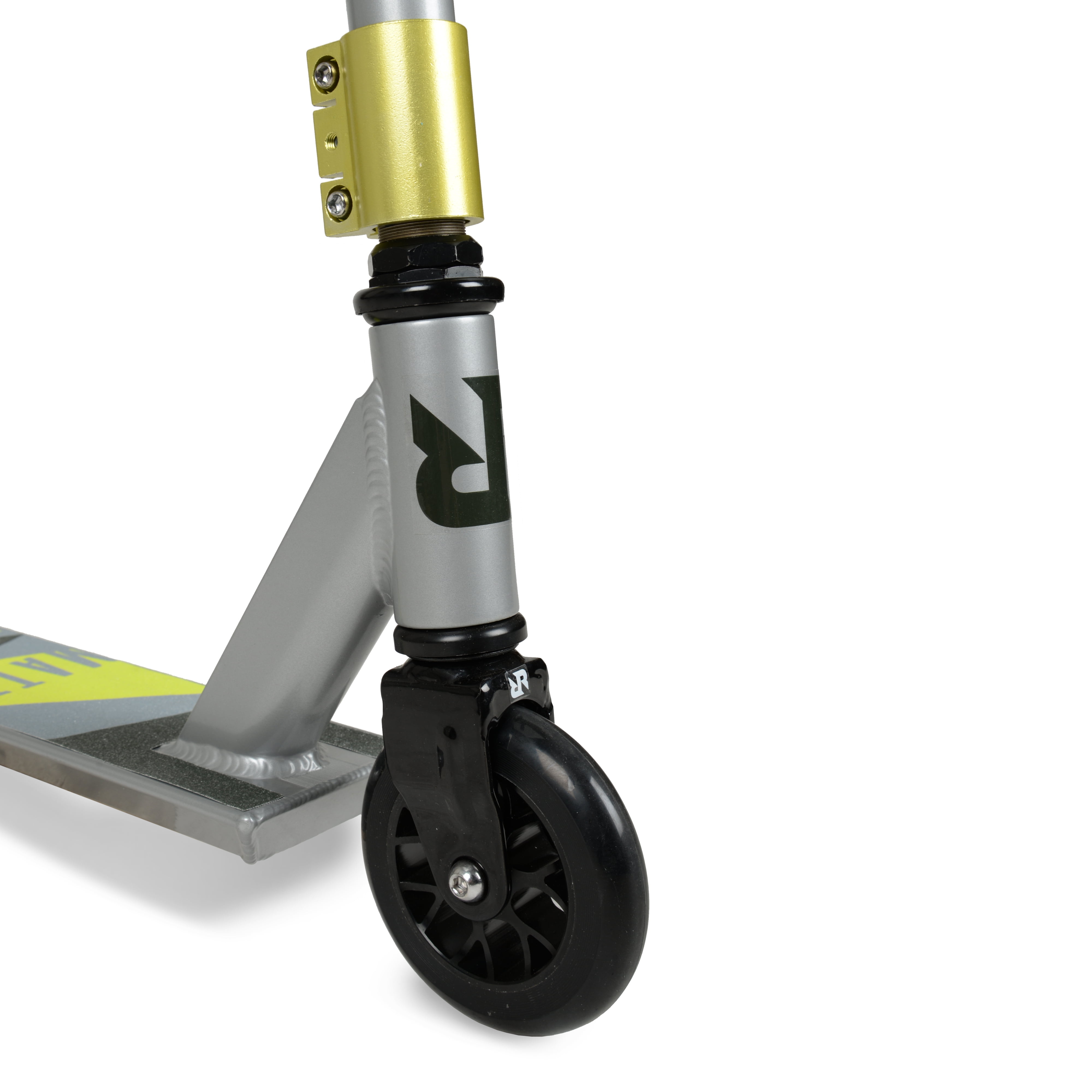 RipRail Matte Stunt Scooter with Alloy Deck and ABEC-9 Bearings (Ghost Silver, 18.9 in x 3.8 in) n41ml