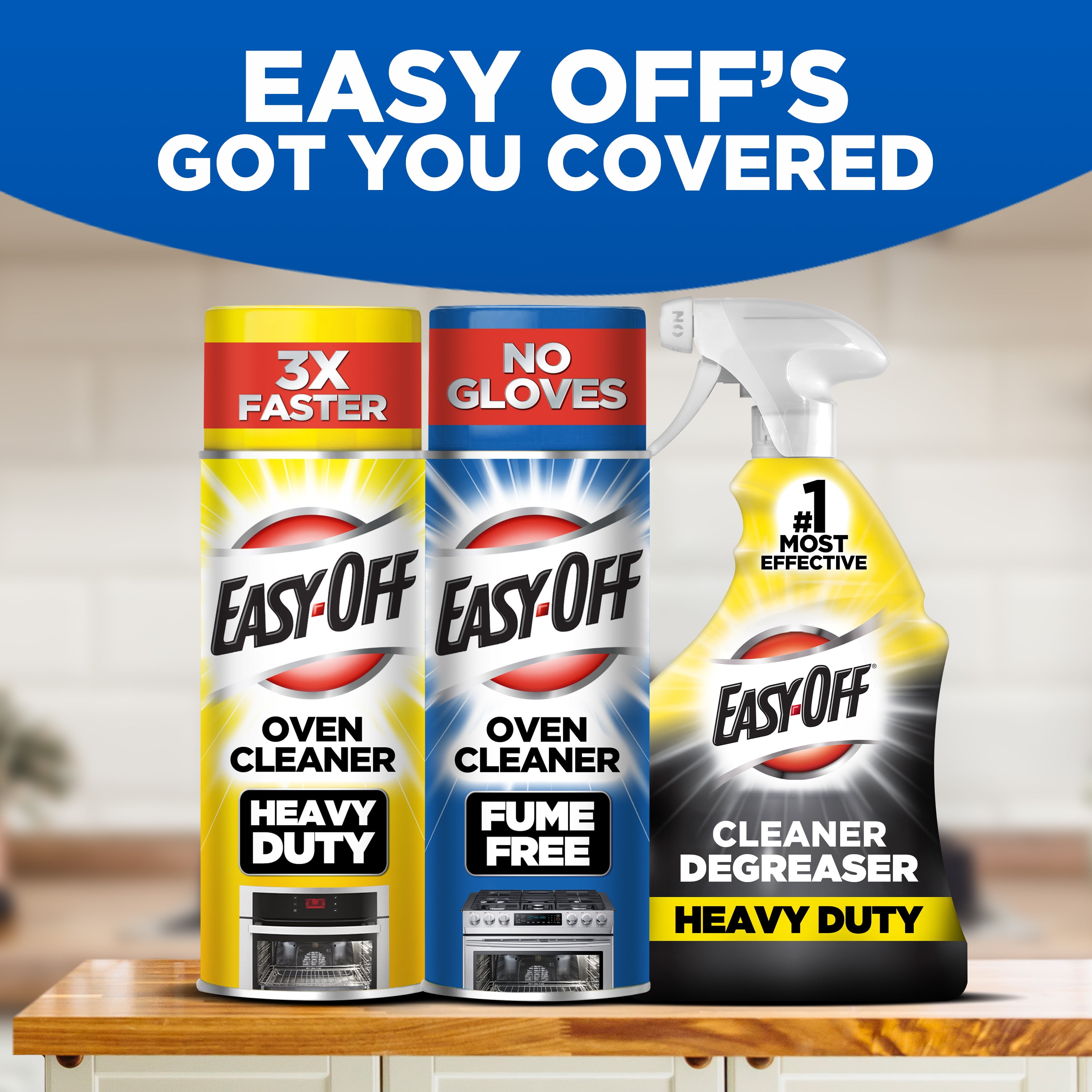 Easy-Off Fume Free Oven Cleaner Foam (Grease and Burned-On Food Remover, 14.5 oz) v3e27