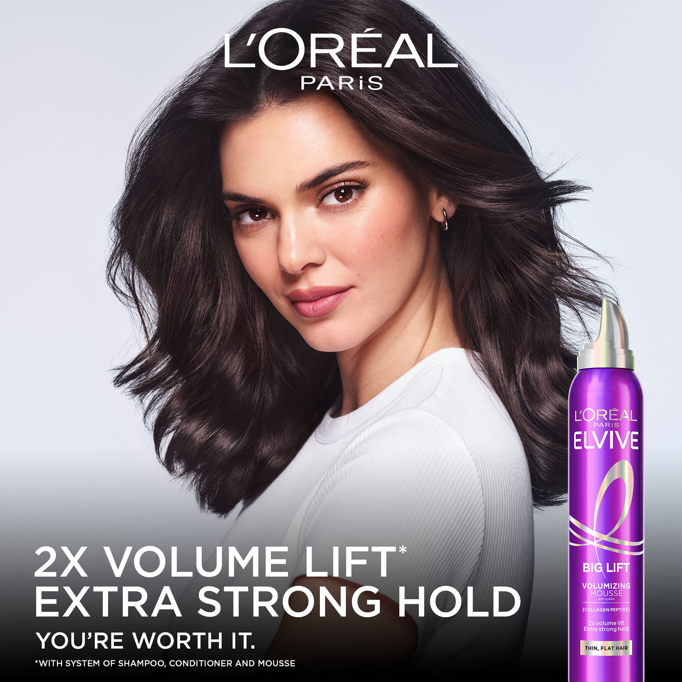 L'Oreal Paris Elvive Collagen Peptide Big Lift Volumizing Mousse (6.7 fl oz) z7smh