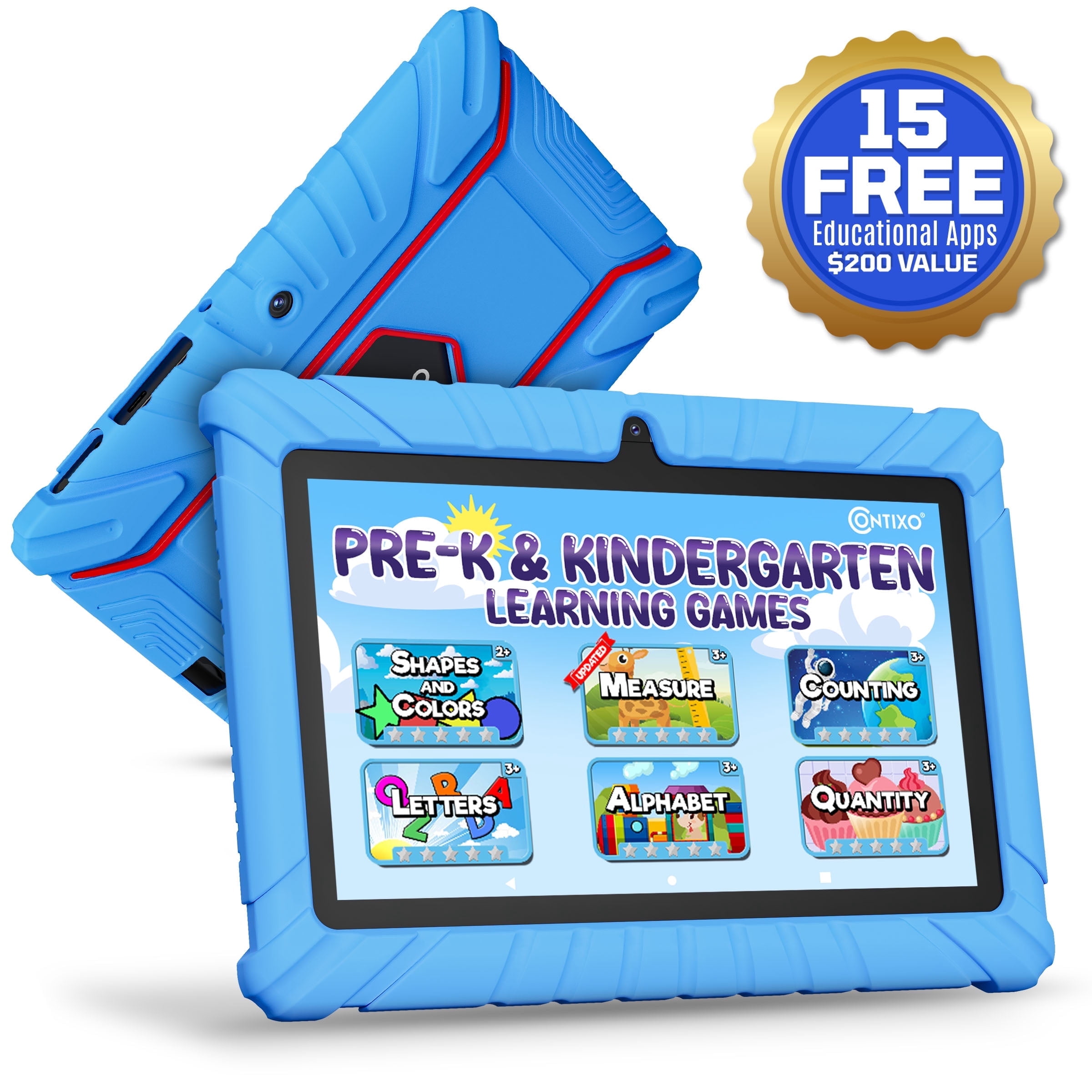 Contixo Kids Android Tablet with Parental Controls and Educational Apps (Blue, 7 in, 32GB) okkxg