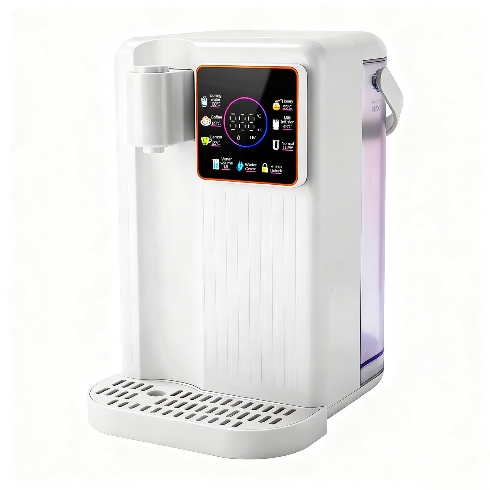 YILIFEIDA Instant Hot Water Dispenser, Countertop Boiling Water Station with Adjustable Temperature & Volume (White, 119 fl oz) 16g8h