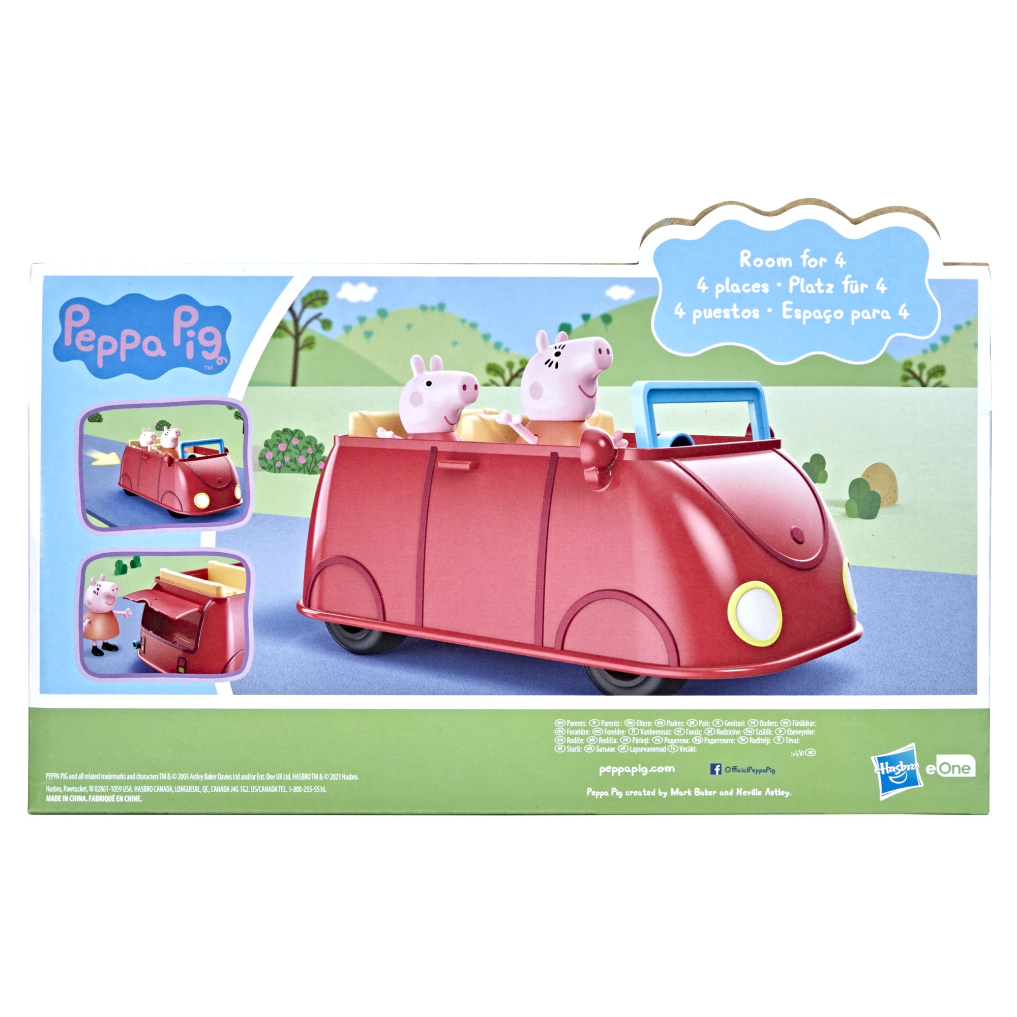 Peppa Pig Peppa’s Adventures Family Red Car Preschool Play Vehicle (Red, 1 Set) mmz95