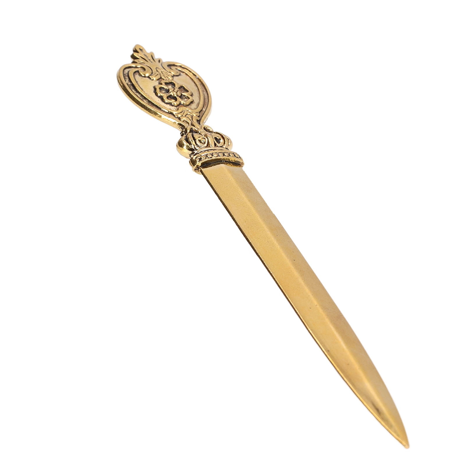 Mgaxyff Retro Elegant Letter Opener, Decorative Zinc Alloy Envelope Slitter (Gold, 6 in) mpr8m