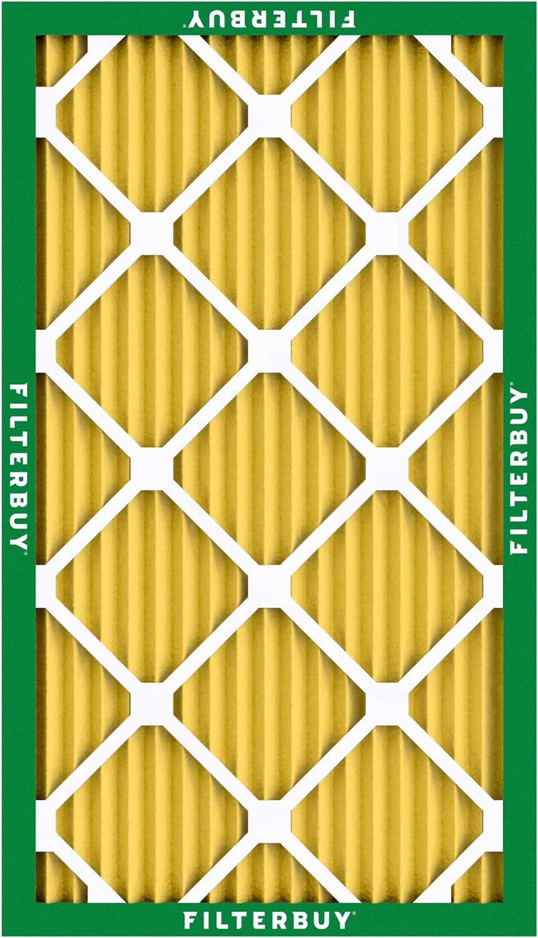 Filterbuy 14x24x1 Air Filter MERV 11 Allergy Defense, Pleated HVAC AC Furnace Replacement (4-Pack) 4bly5