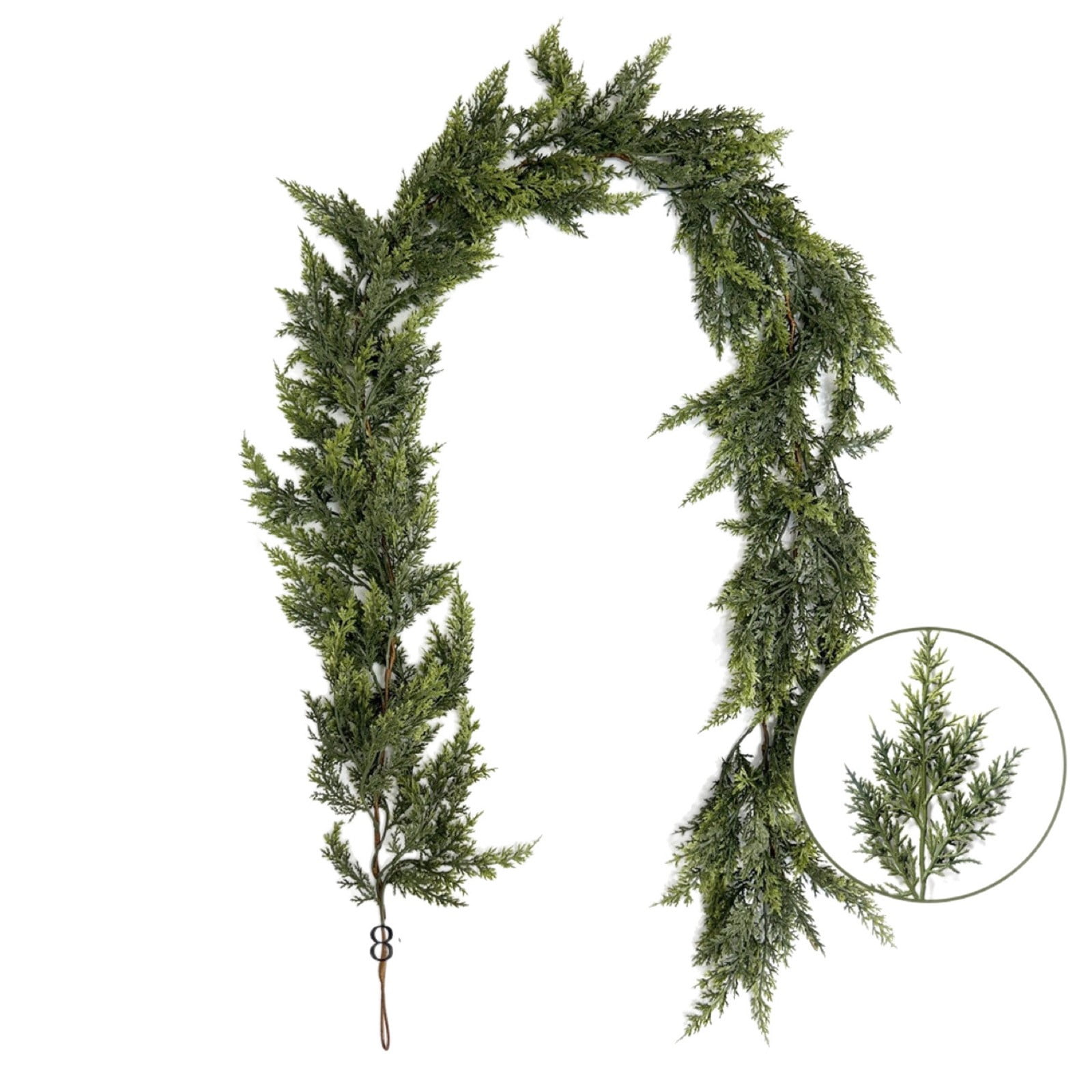 Bwomeauty Artificial Christmas Pine Needle Wreath, Realistic Holiday Greenery for Fireplace and Porch Decor (Green, 70.86 in) lgngx