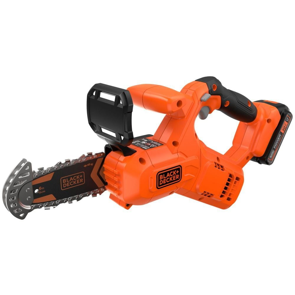 BLACK+DECKER 20V MAX Cordless Pruning Chainsaw Kit with 1.5 Ah Battery (6 in Bar) aezi2