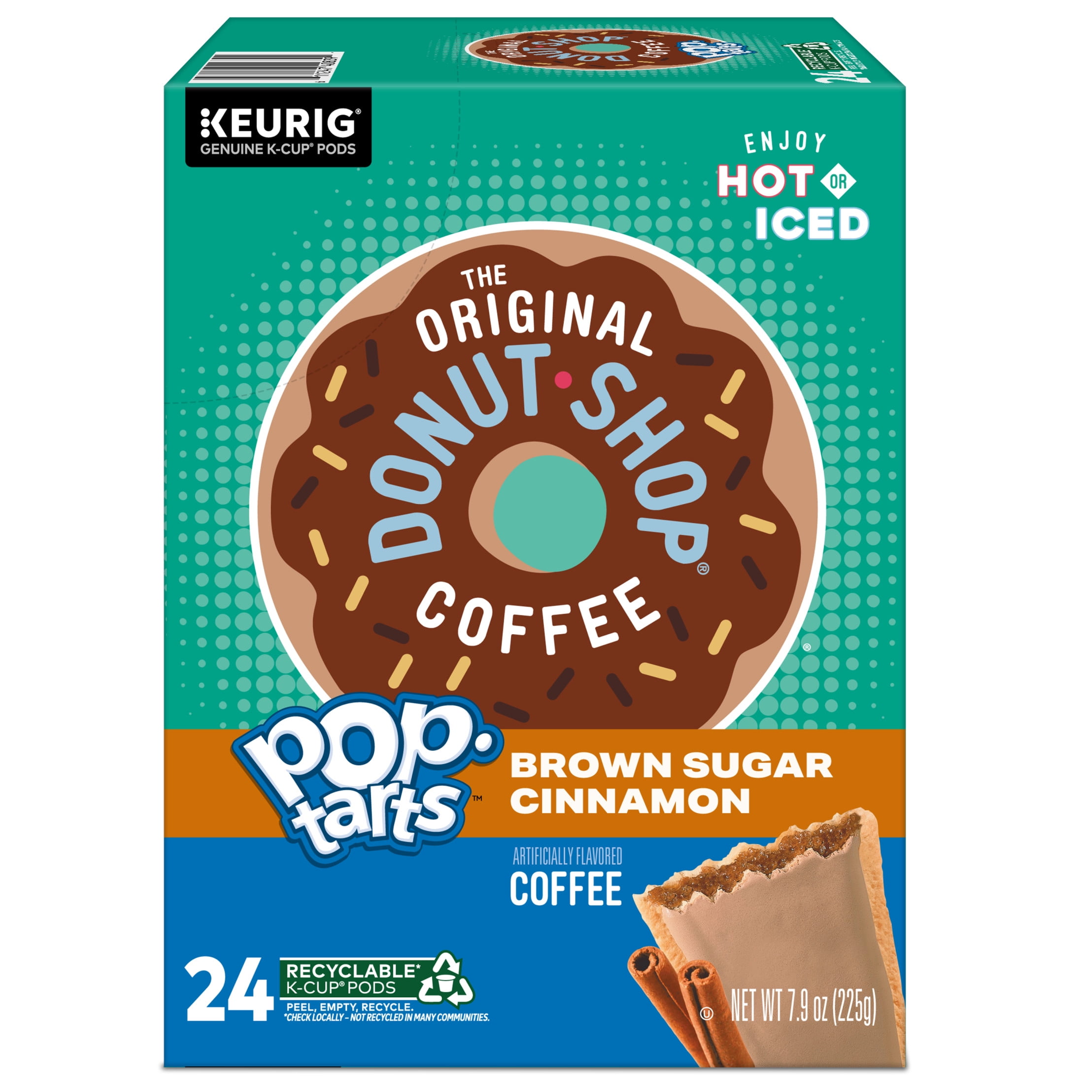The Original Donut Shop Pop-Tarts Brown Sugar Cinnamon Flavored Coffee Pods (Brown, 24 Count) 8ifft