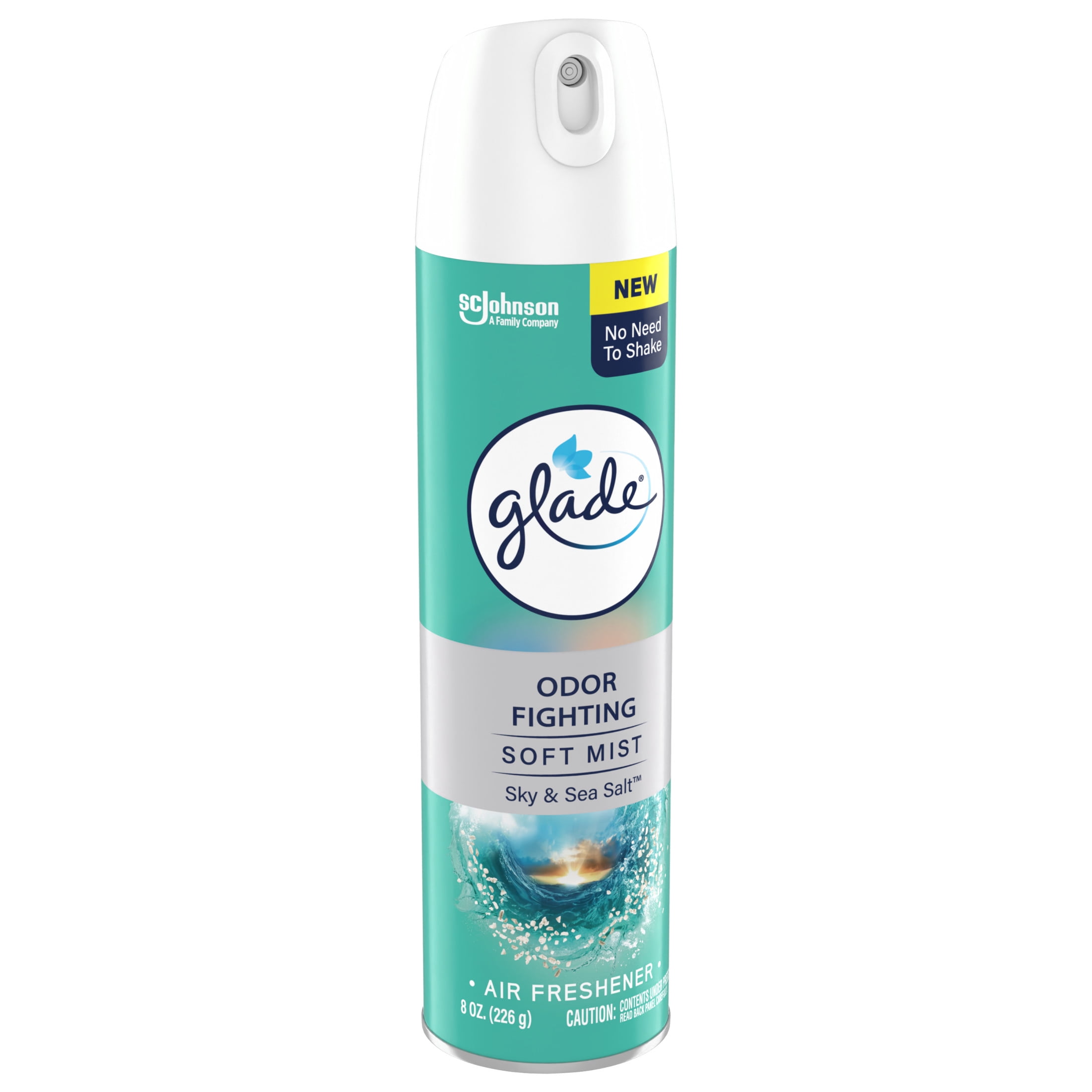 Glade Air Freshener Spray, Sky and Sea Salt Scent, Essential Oil Infused (6 Pack, 8 oz) kmto7