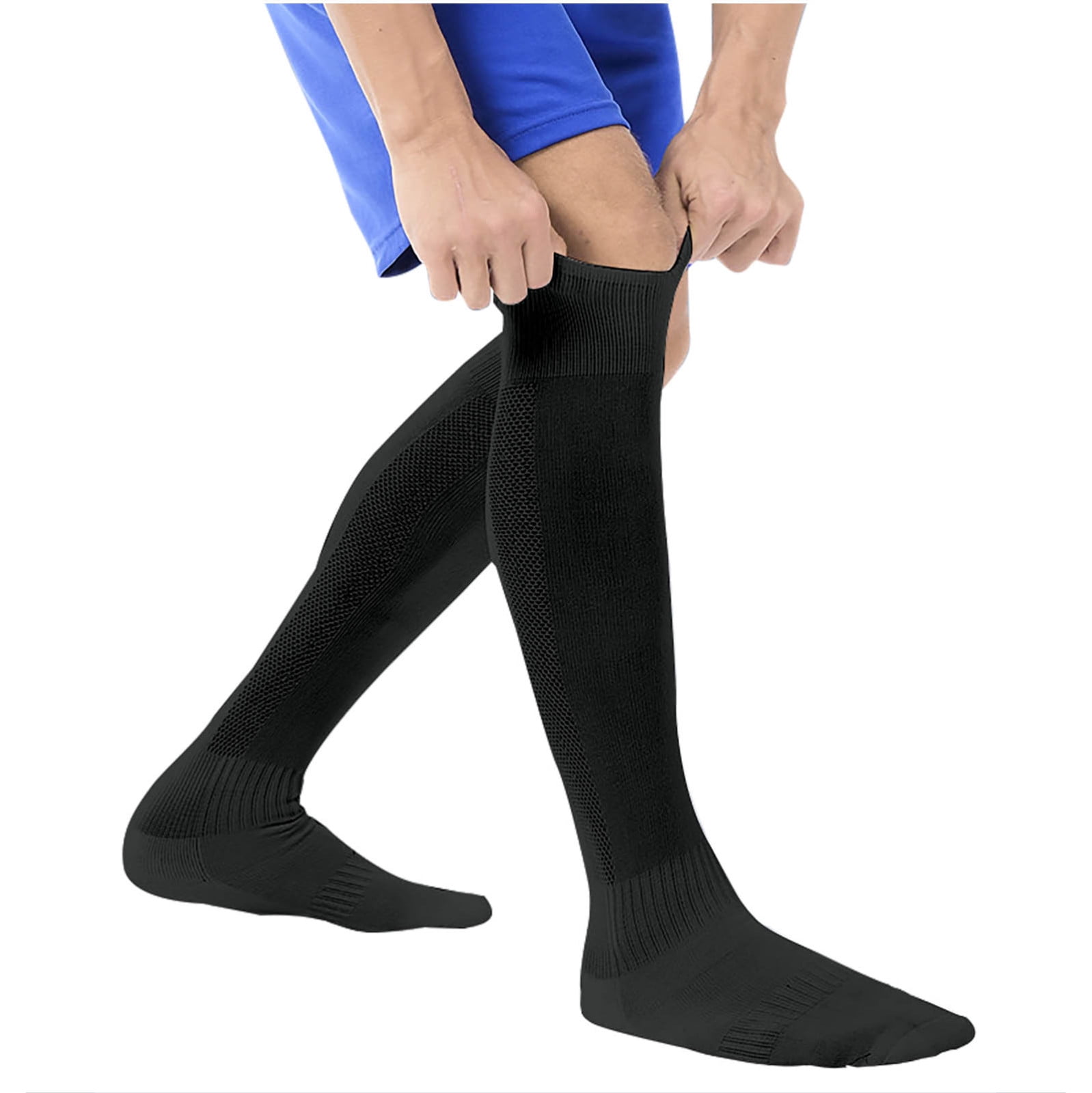 YYYTop Men's Athletic Crew Socks Moisture-Wicking Cushioned Sports Socks (White, One Size) fntoy