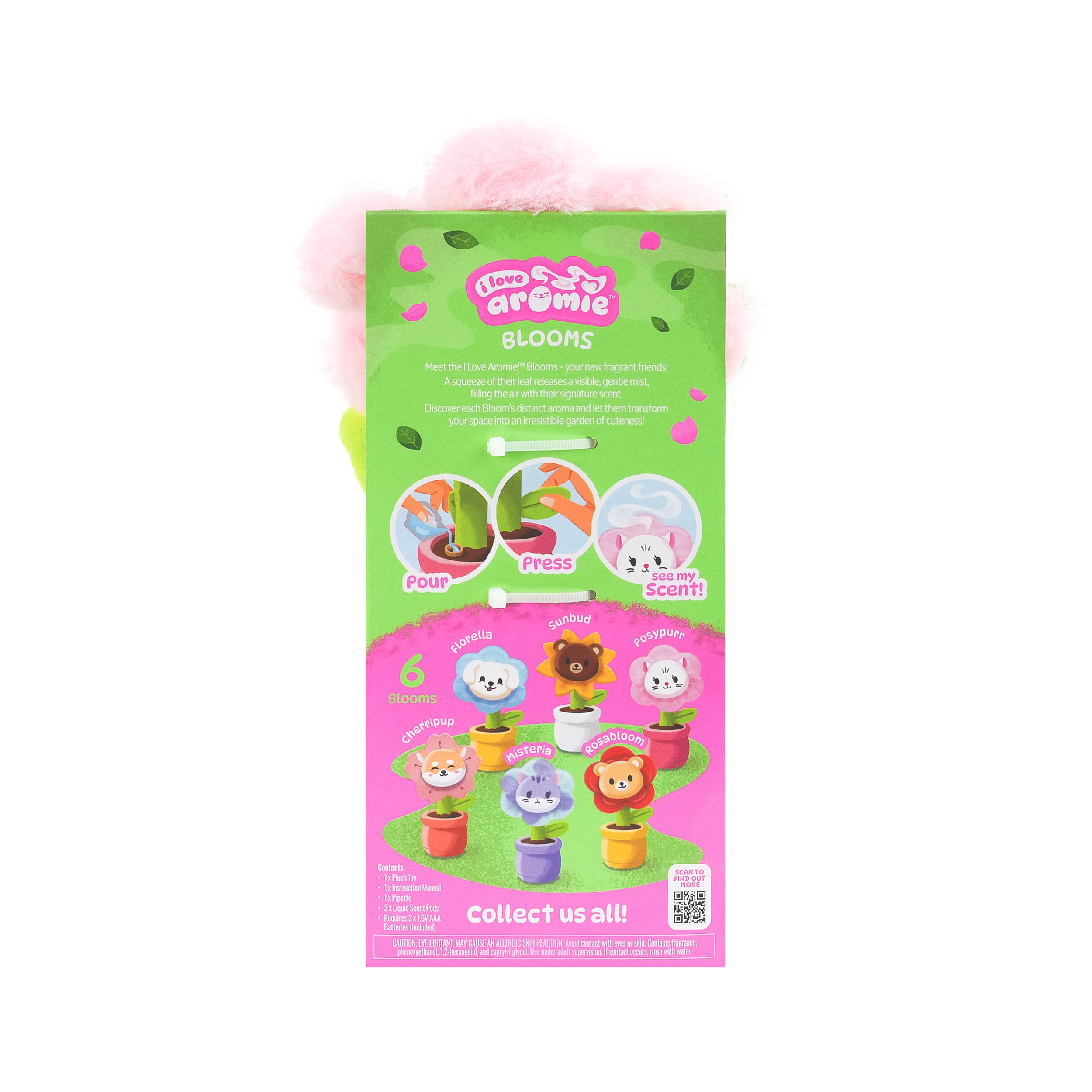 ToyMonster i love aromie Posypurr Hibiscus Scented Flower Plush Toy with Visible Magic Mist (Hibiscus, 10.6 in) 8hjzb