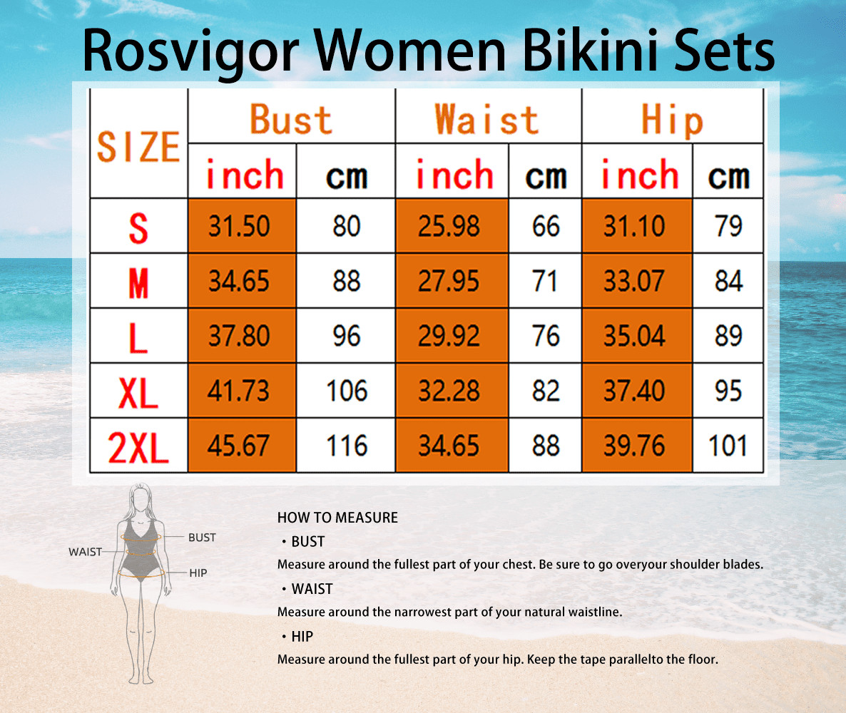 Rosvigor Women's High Waisted Bikini Set Color Block Two Piece Swimsuit (Blue, Medium) bl1xg