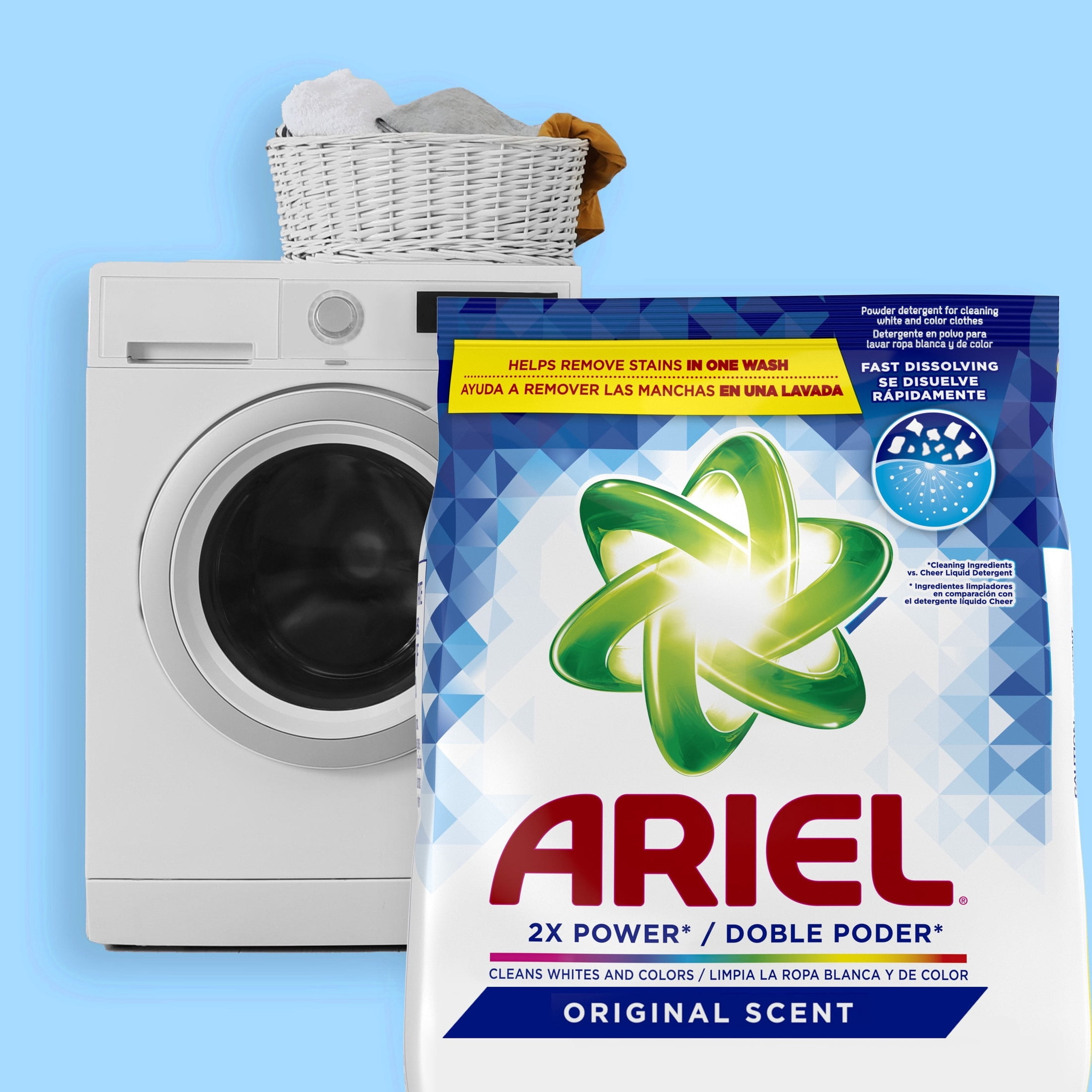 Ariel Laundry Detergent Powder, Original Scent, Deep Cleaning Formula (70 oz) 5gae4