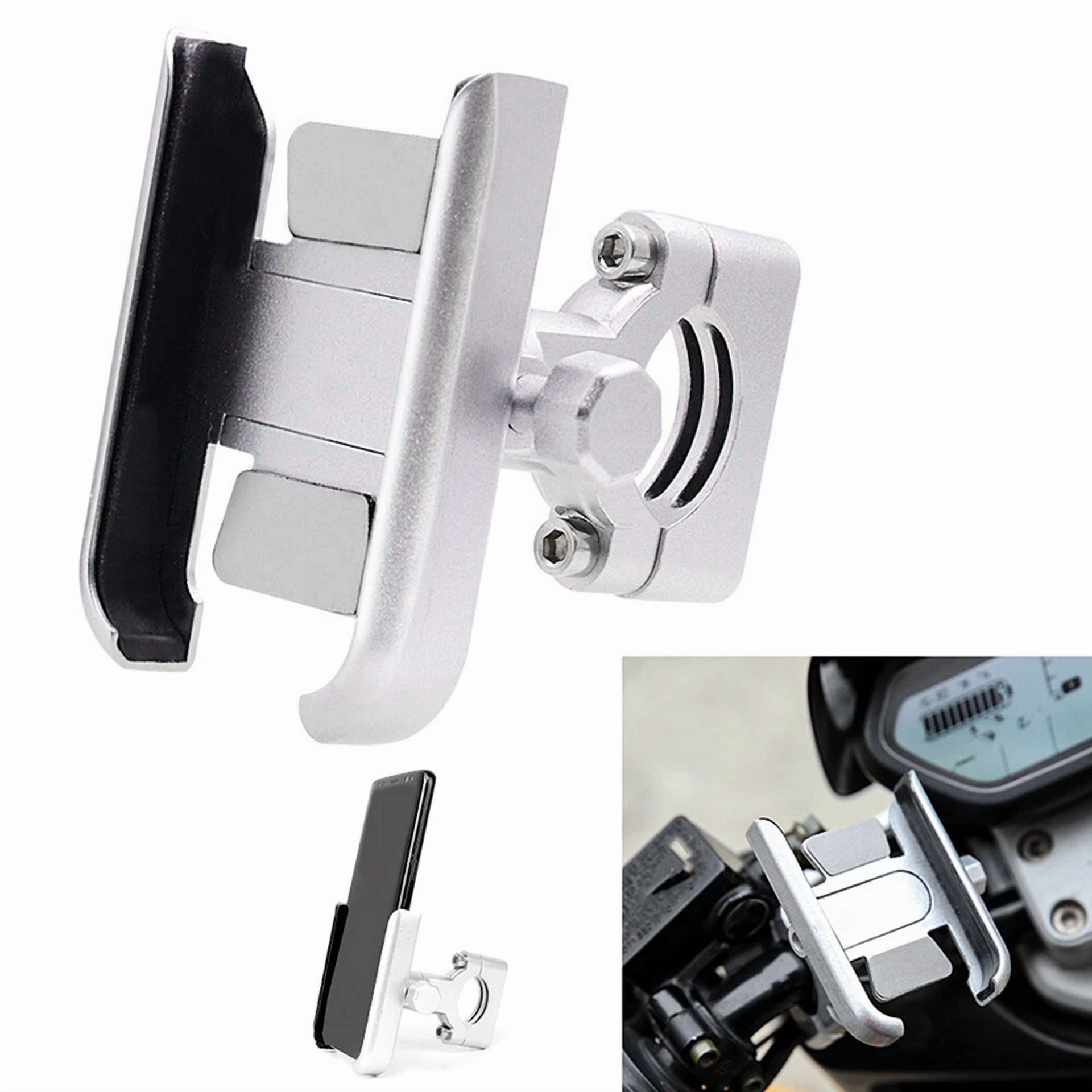 KLYNE Aluminum Motorcycle and Bicycle Handlebar Phone Mount for GPS (Universal Fit) qmg5m