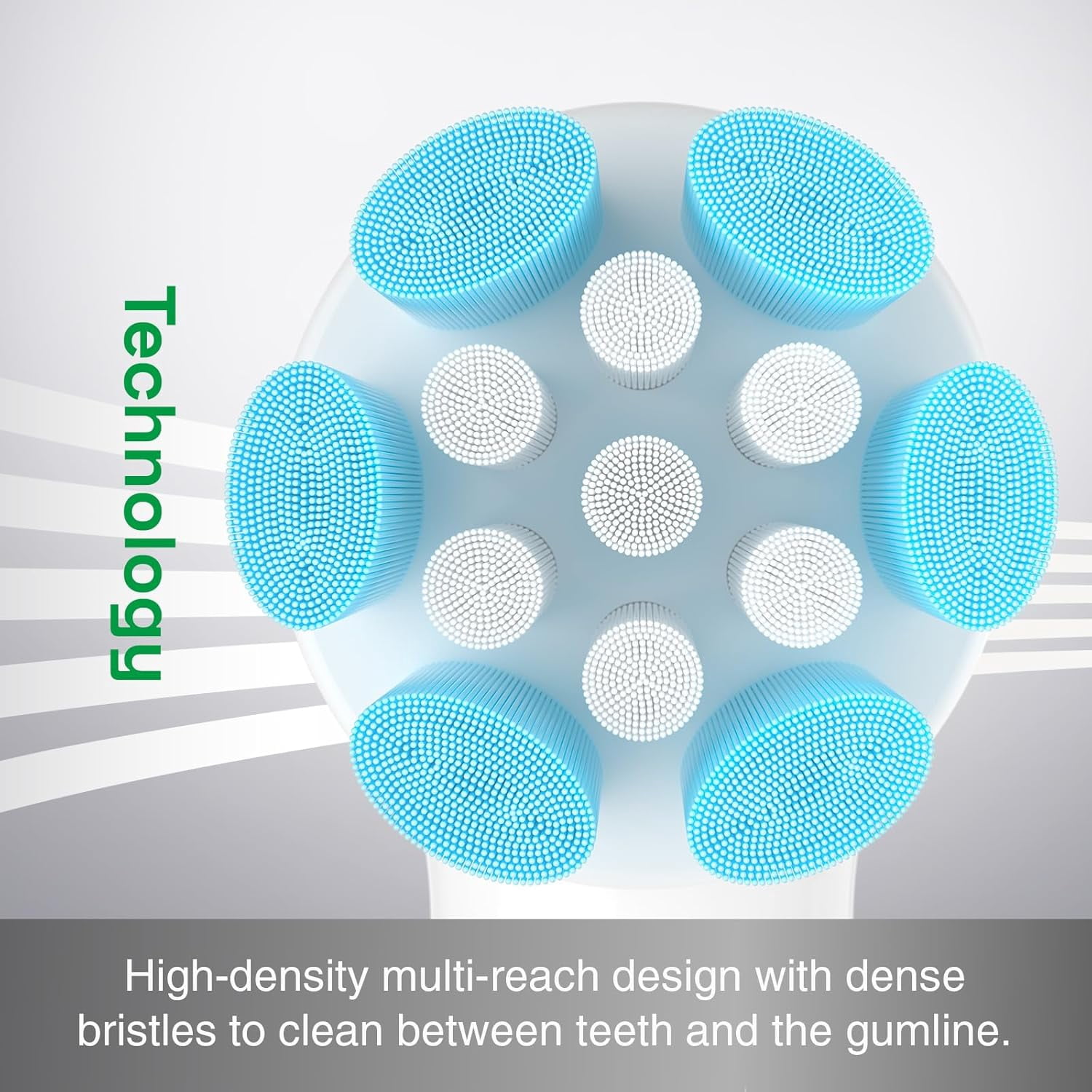 Brushmo Gentle Clean Replacement Toothbrush Heads for Oral-B iO Series (White, 6-Pack) ypsb9