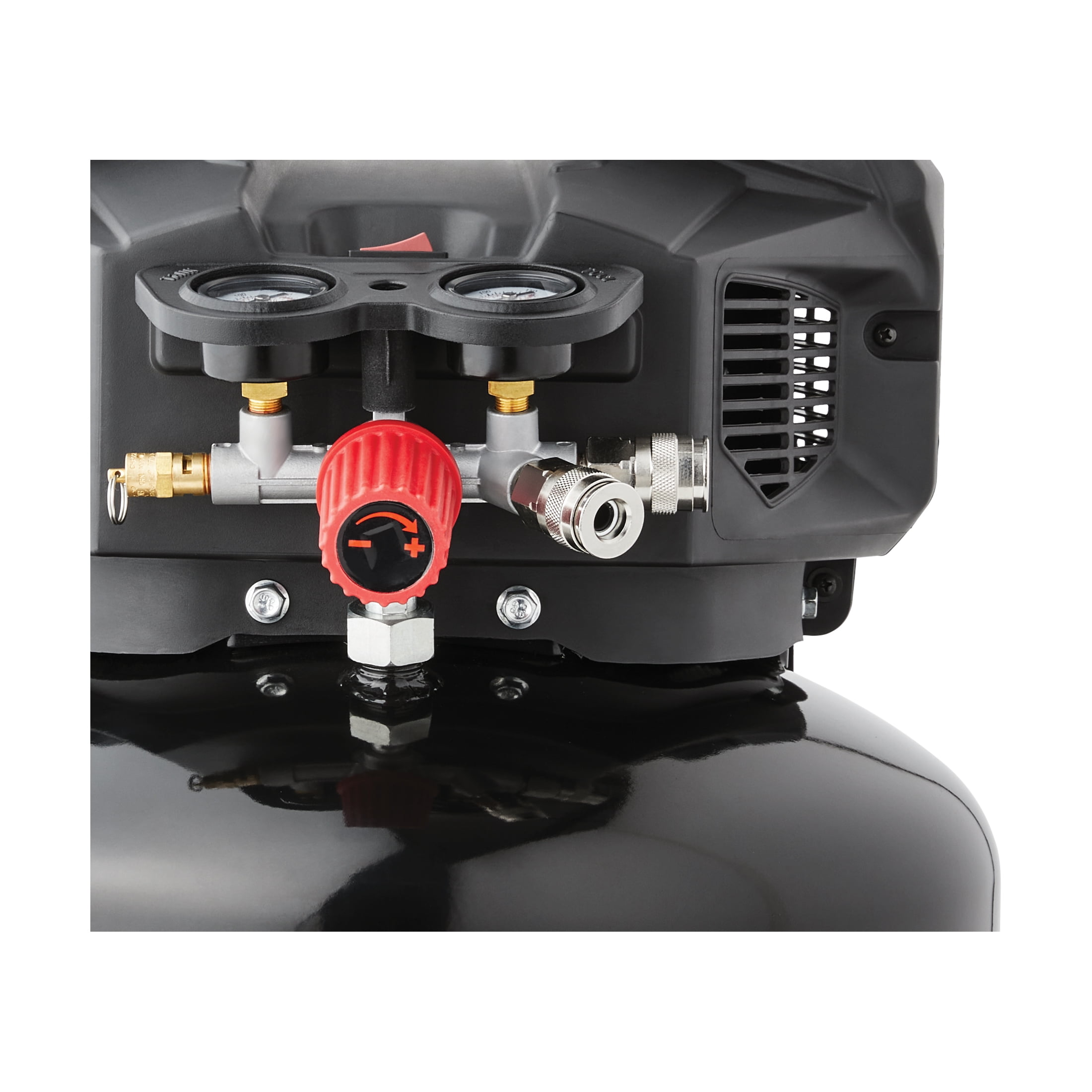 Hyper Tough 150 PSI Oil-Free Pancake Air Compressor (Black, 6 gal) gf23v