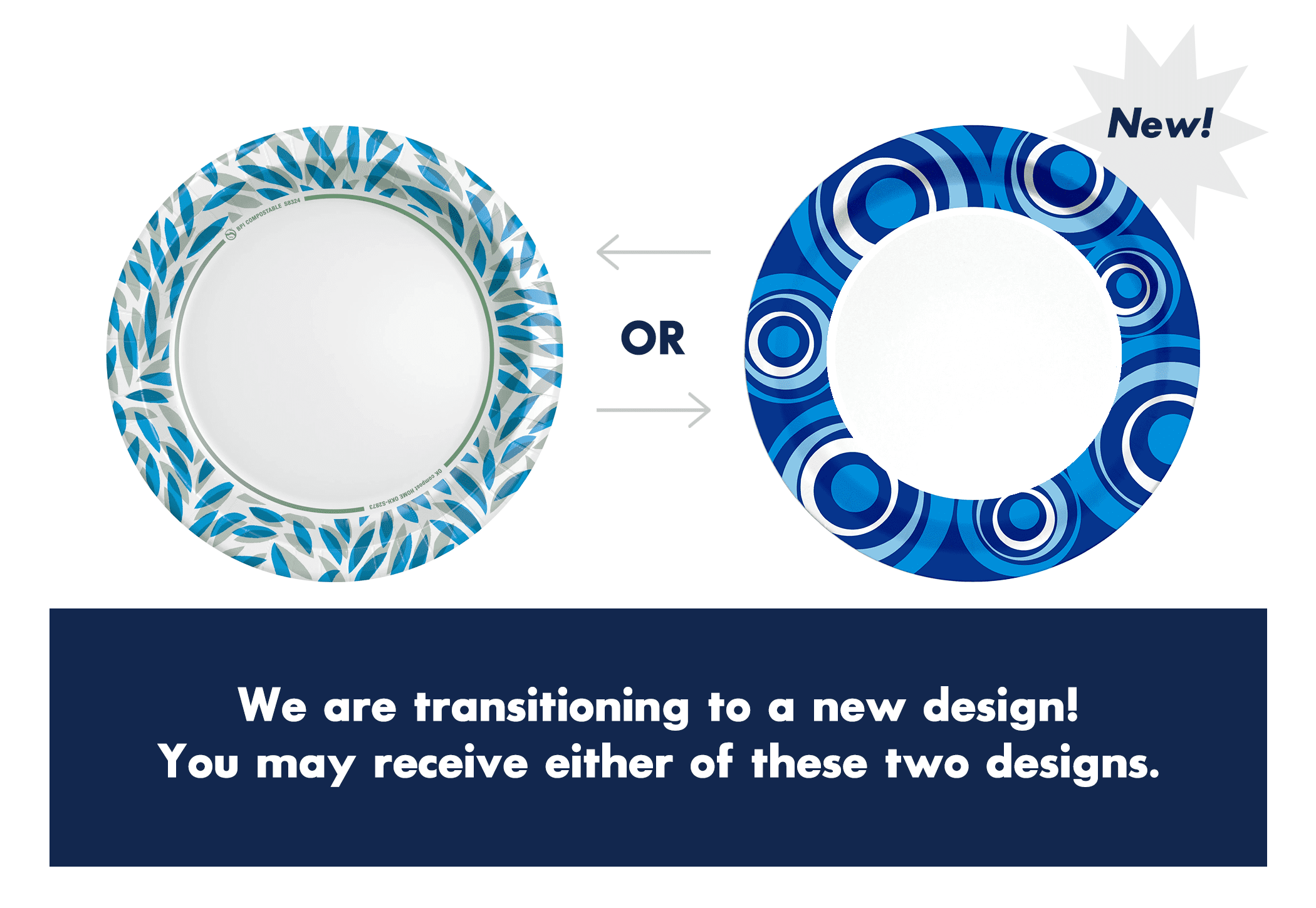 Great Value Ultra Disposable Paper Dinner Plates (White, 50 Count, 10 in) 8552e
