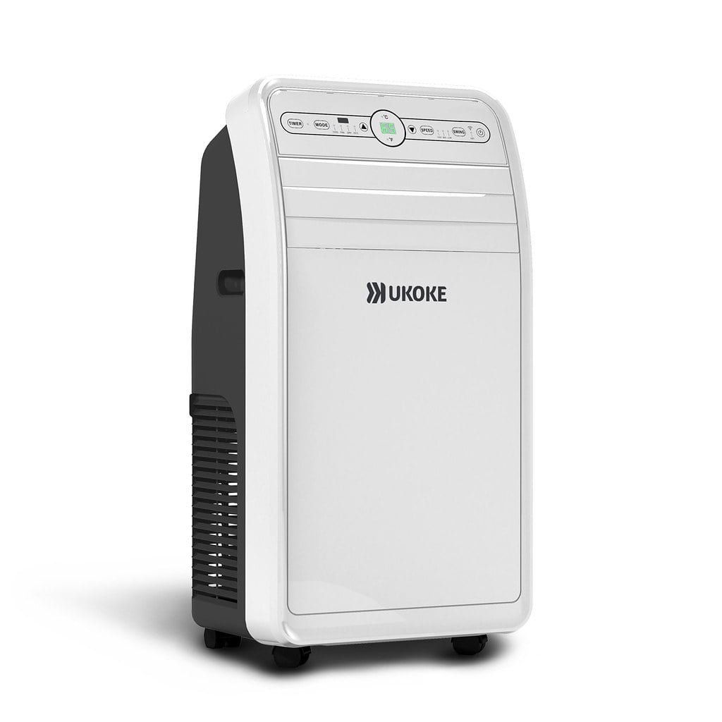 Ukoke 11500 BTU Portable Air Conditioner, 4-in-1 Smart Room Cooler with Heater, Dehumidifier, and Fan (White, 400 Sq. Ft) s9g40