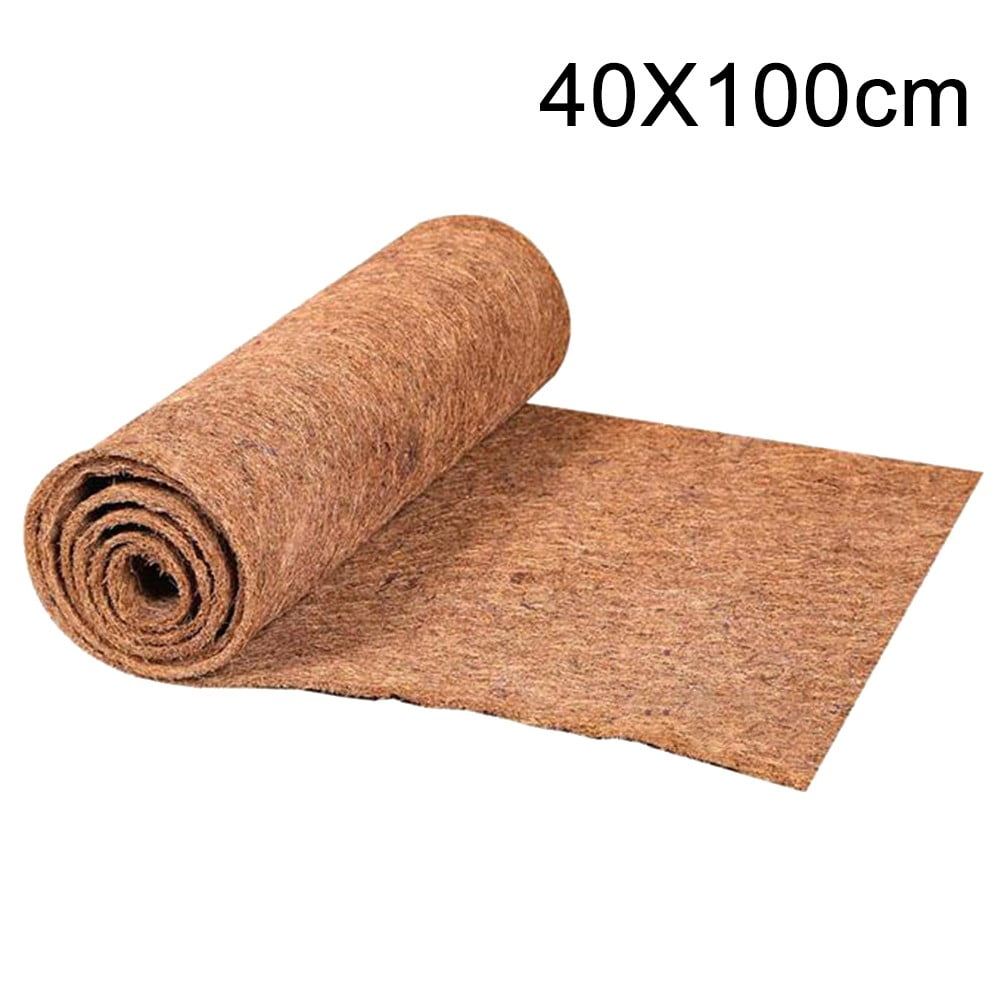SPRING Coconut Coir Plant Mat, Thermal Insulation and Breathable Garden Liner (Natural, 10 in x 39 in) rbvkv