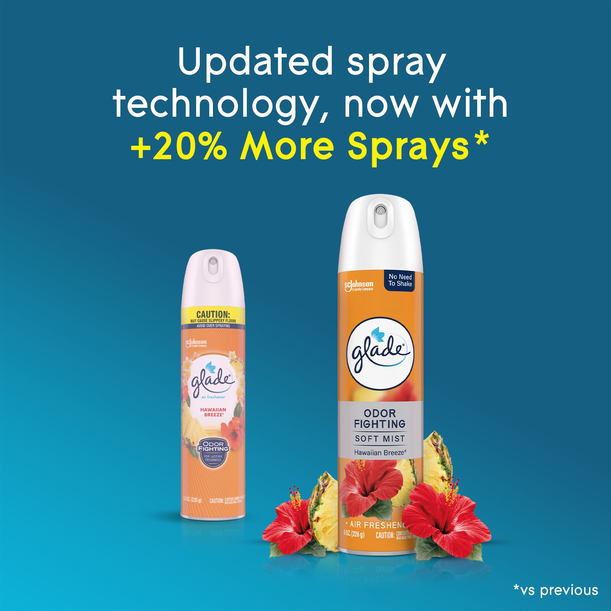 Glade Air Freshener Spray, Hawaiian Breeze Scent, Essential Oil Infused Home Fragrance (8 oz) 8bwa8