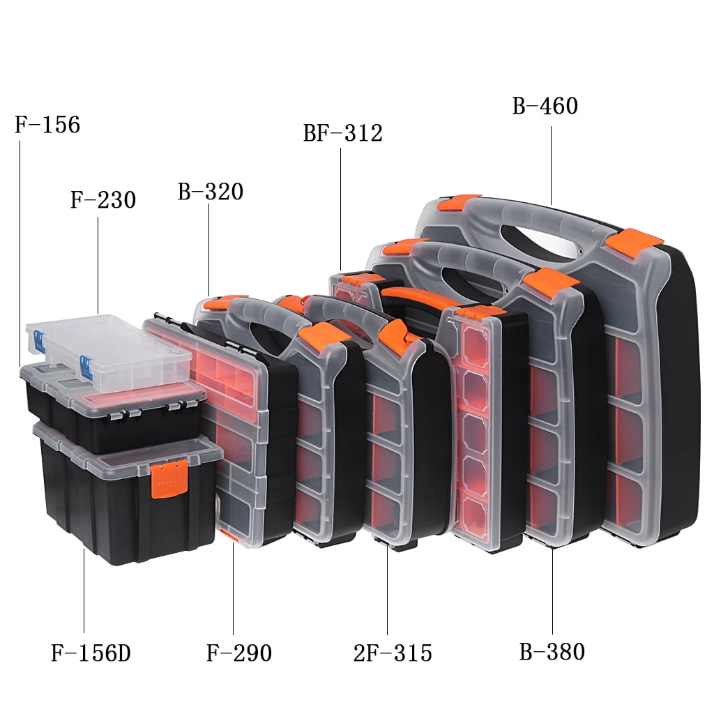 CHANCELAND Hardware Storage Organizer Box (Clear, 8.5 in x 5.5 in x 1.5 in) w3o3w