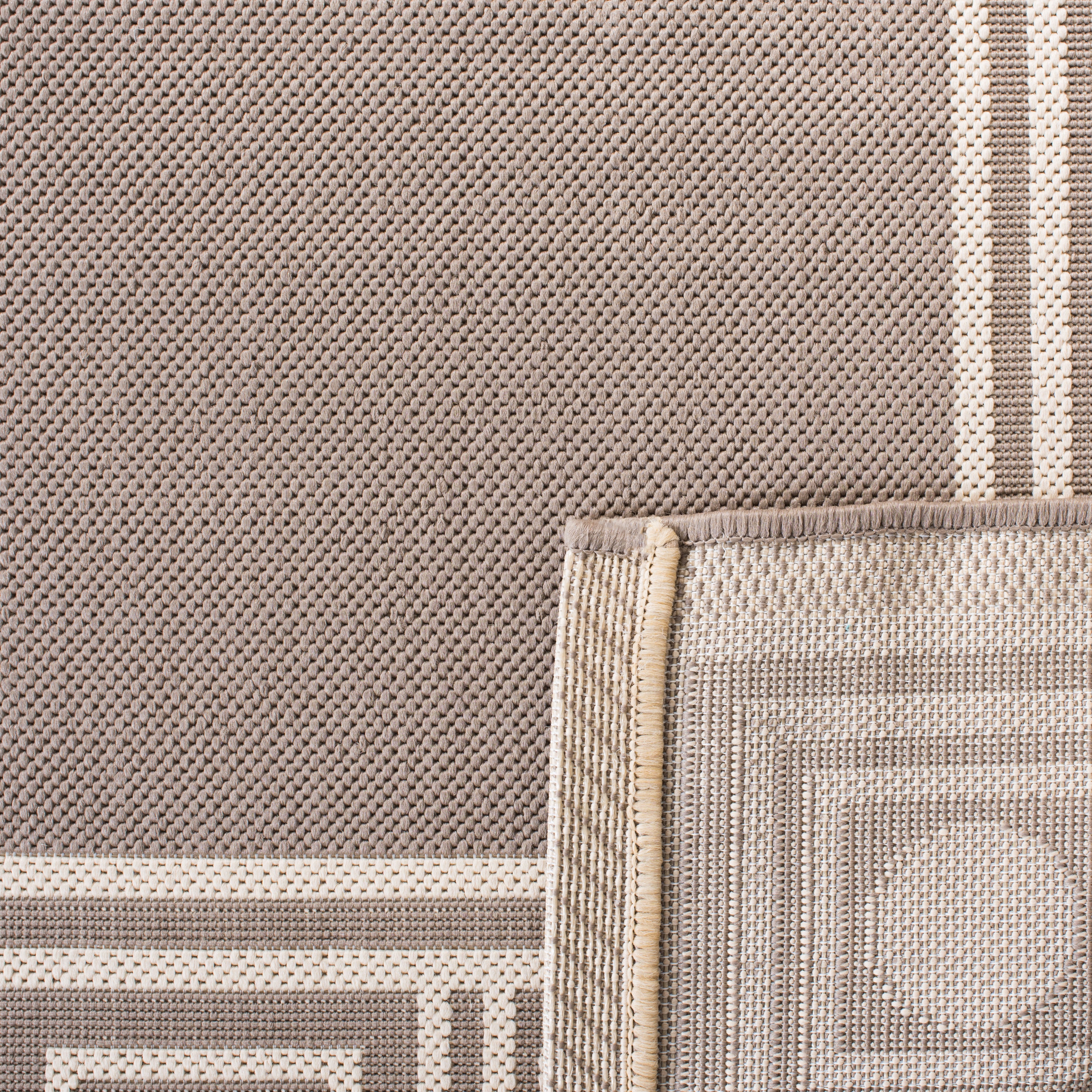 Safavieh Courtyard Chase Oriental Indoor/Outdoor Runner Rug (Dark Beige, 2 ft 3 in x 6 ft 7 in) 6fm7y