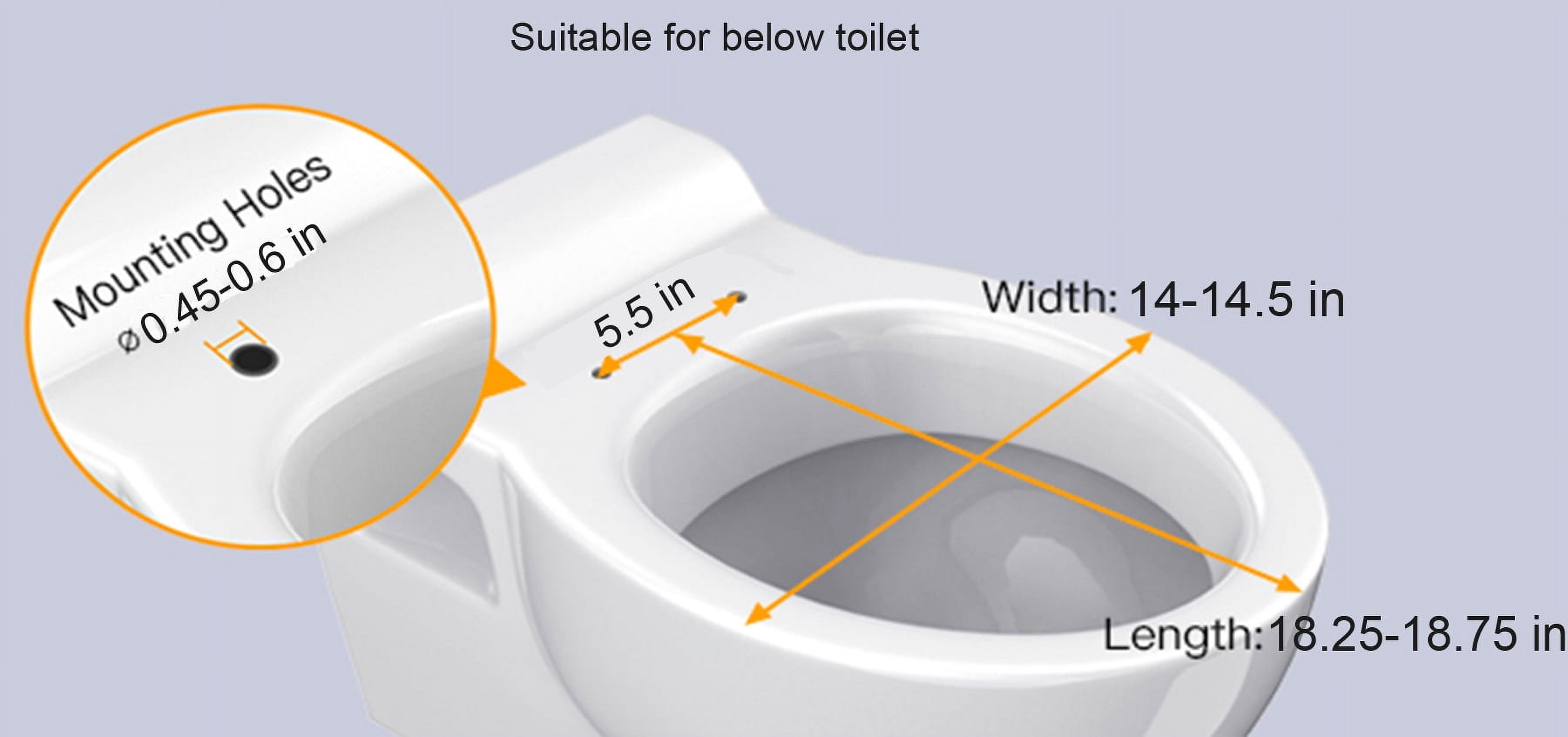 Mainstays Premium Soft Elongated Toilet Seat with Memory Foam and Quick-Release Hinges (White, 19 in, 2 Pack) iwcqn