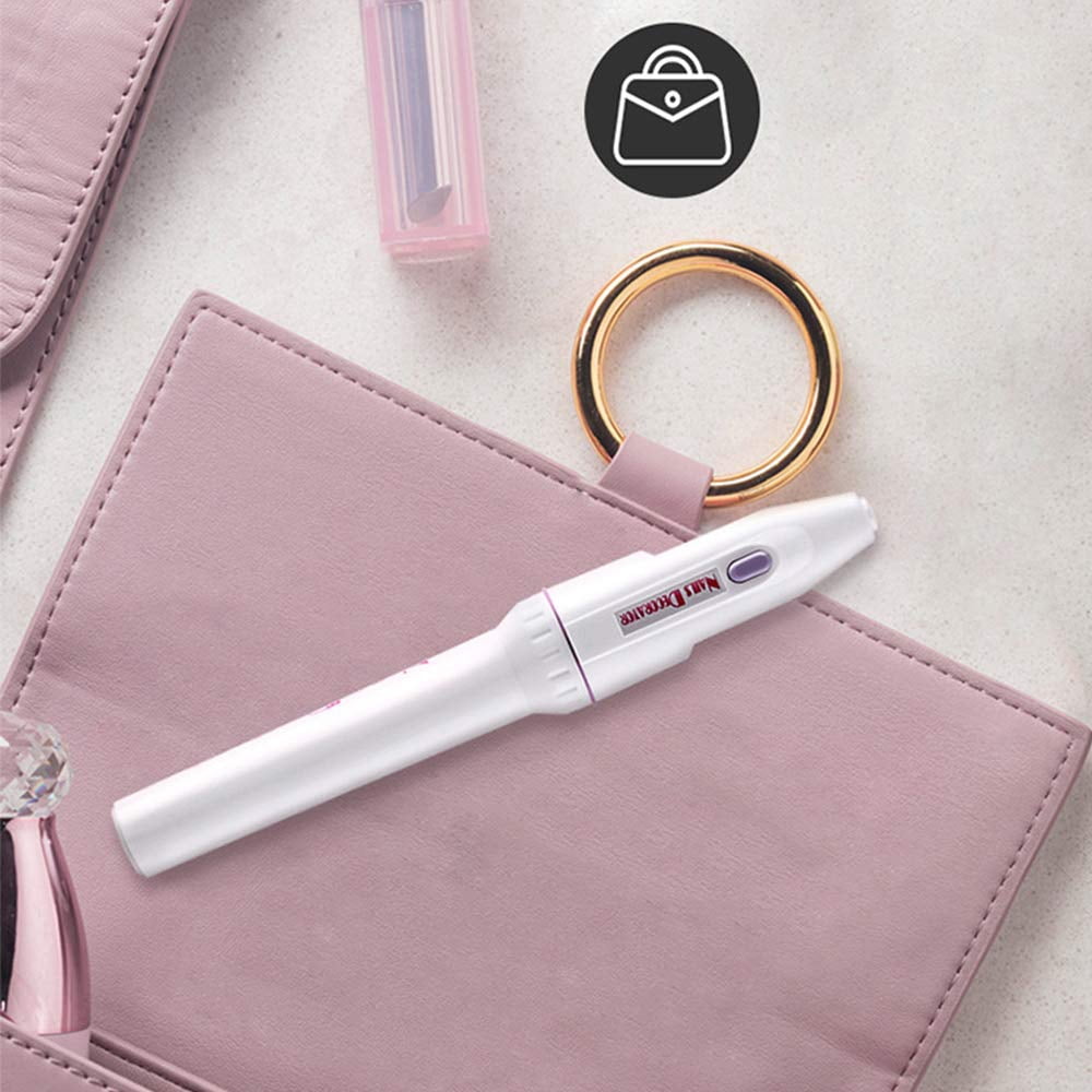 SNNROO 5-in-1 Electric Nail Drill Kit, Professional Manicure and Pedicure File Buffer (White, 1 Set) s41hd
