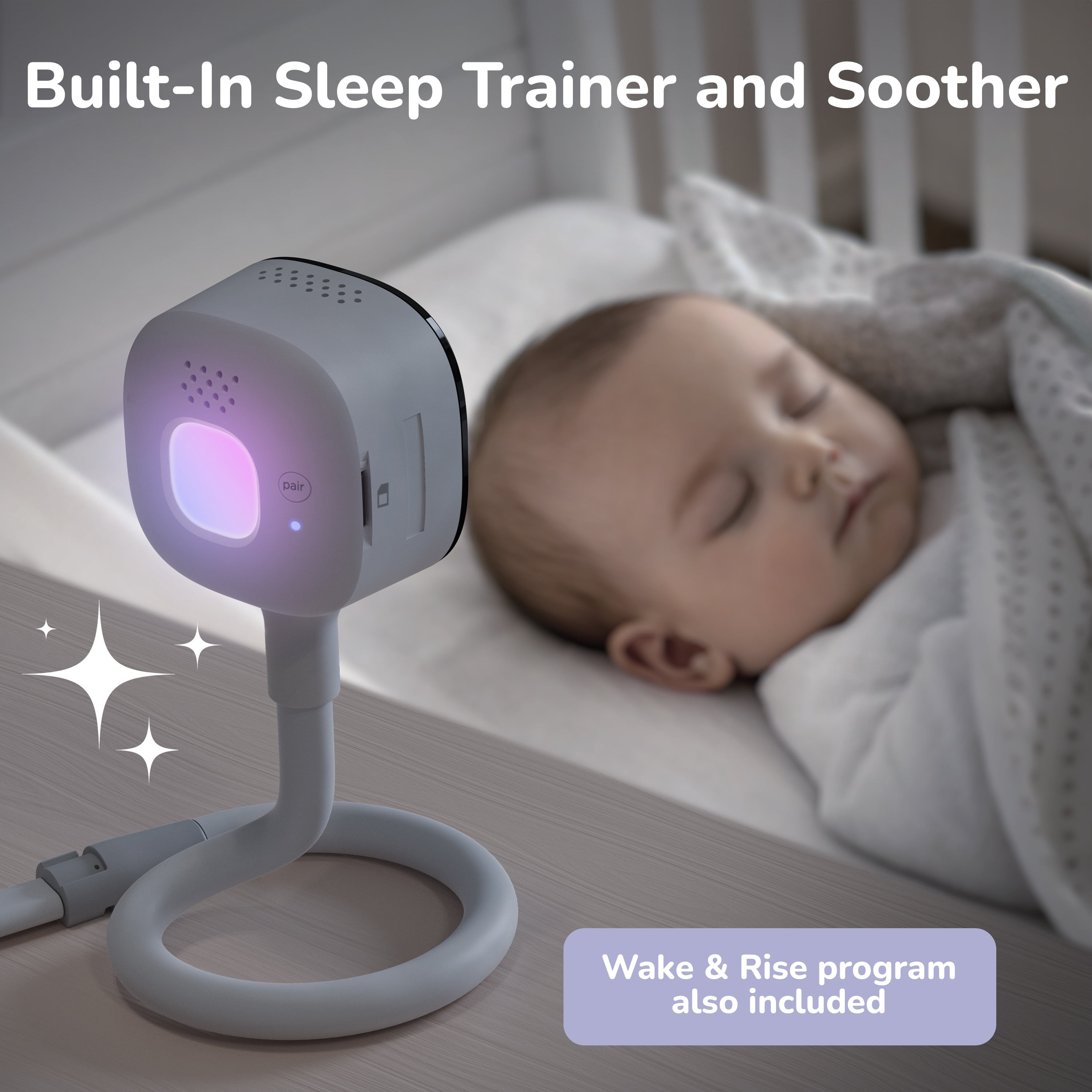 Hubble GoBaby AI Pro Twin Baby Monitor System with Dual 2K UHD Cameras and 5 in HD Parent Unit 0dqsa