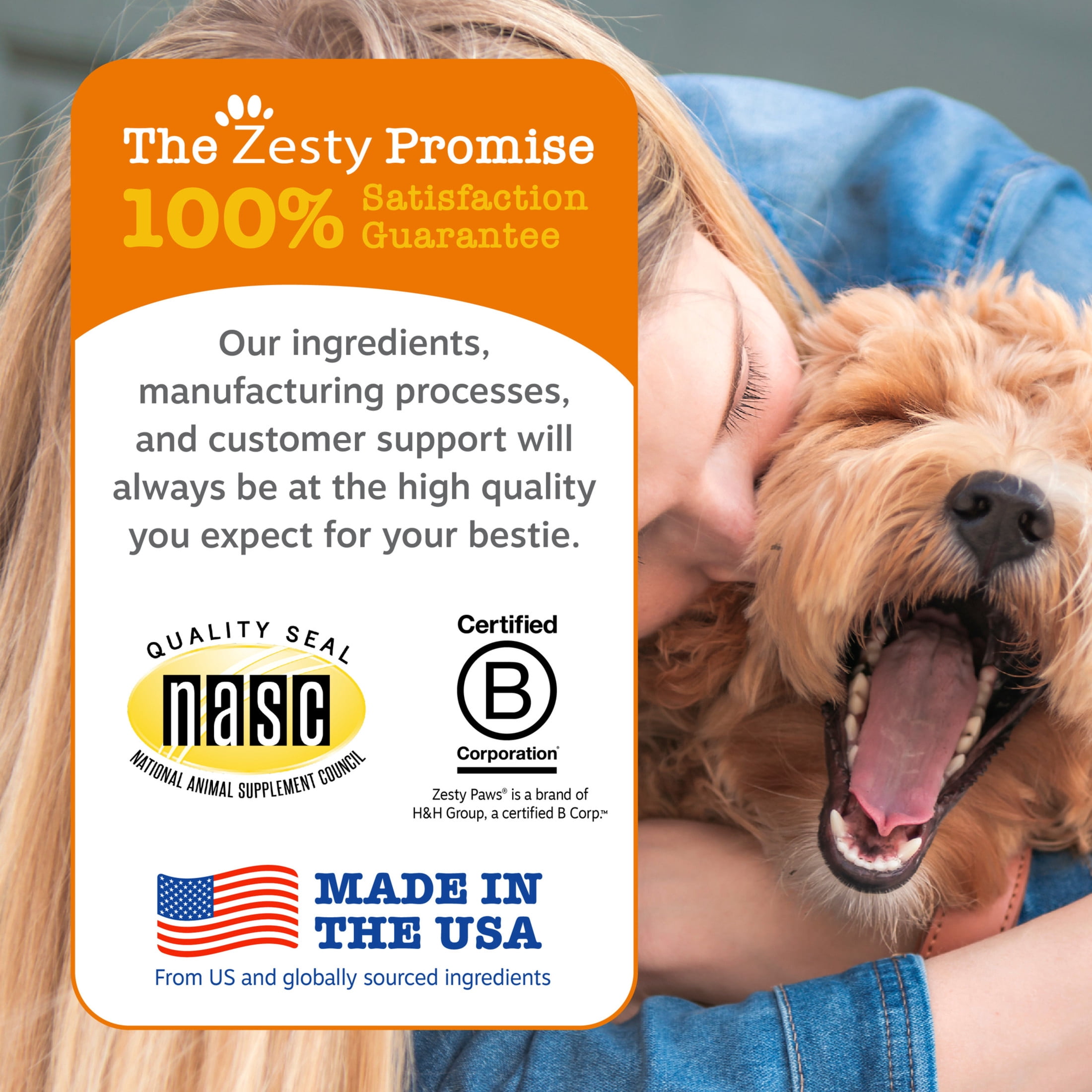 Zesty Paws 8-in-1 Multivitamin Bites Chicken Flavor Dog Supplement (60 Count) sgzp8