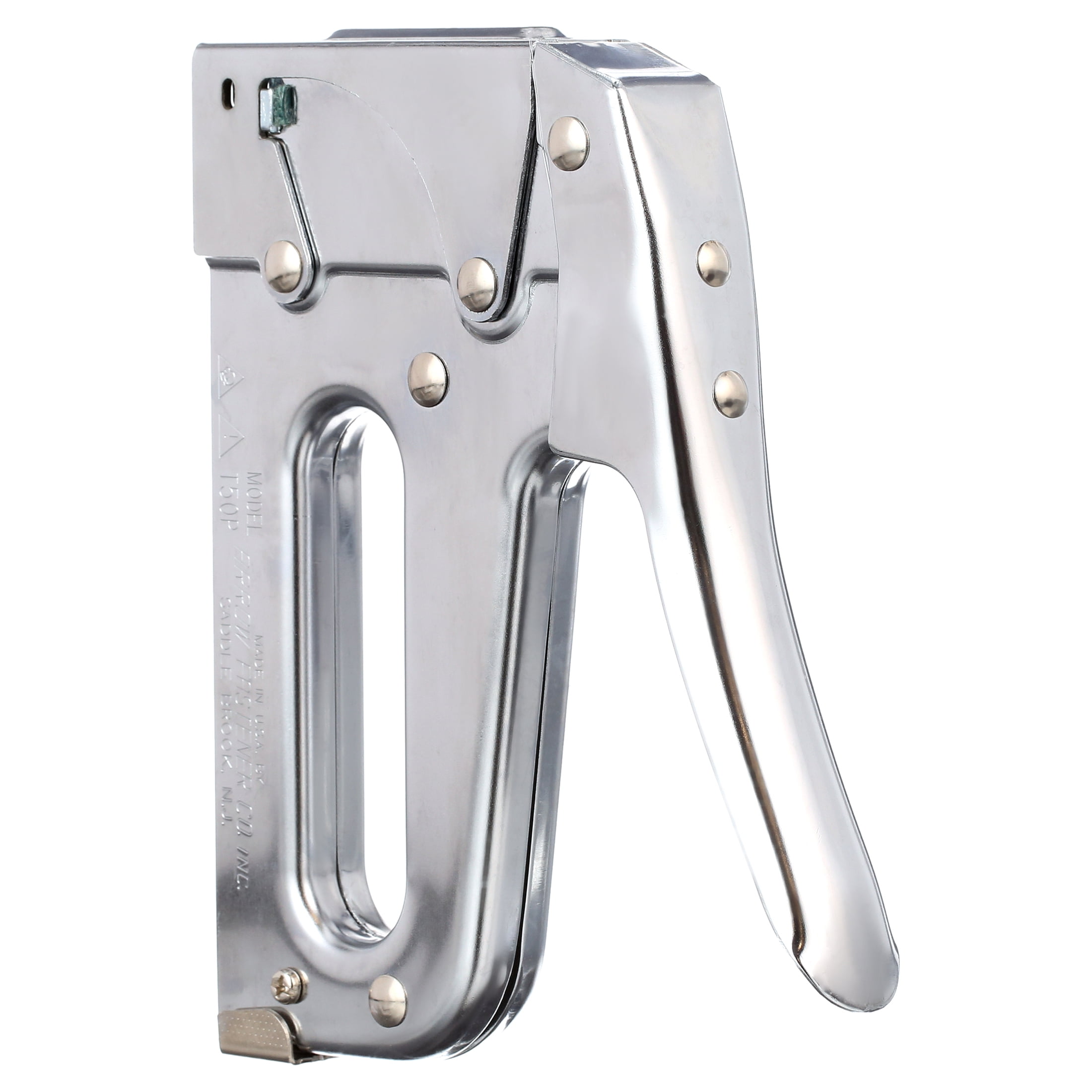 Arrow T50 Heavy Duty Manual Staple Gun for Upholstery and Woodworking (Chrome, 0.56 in) cy9lx