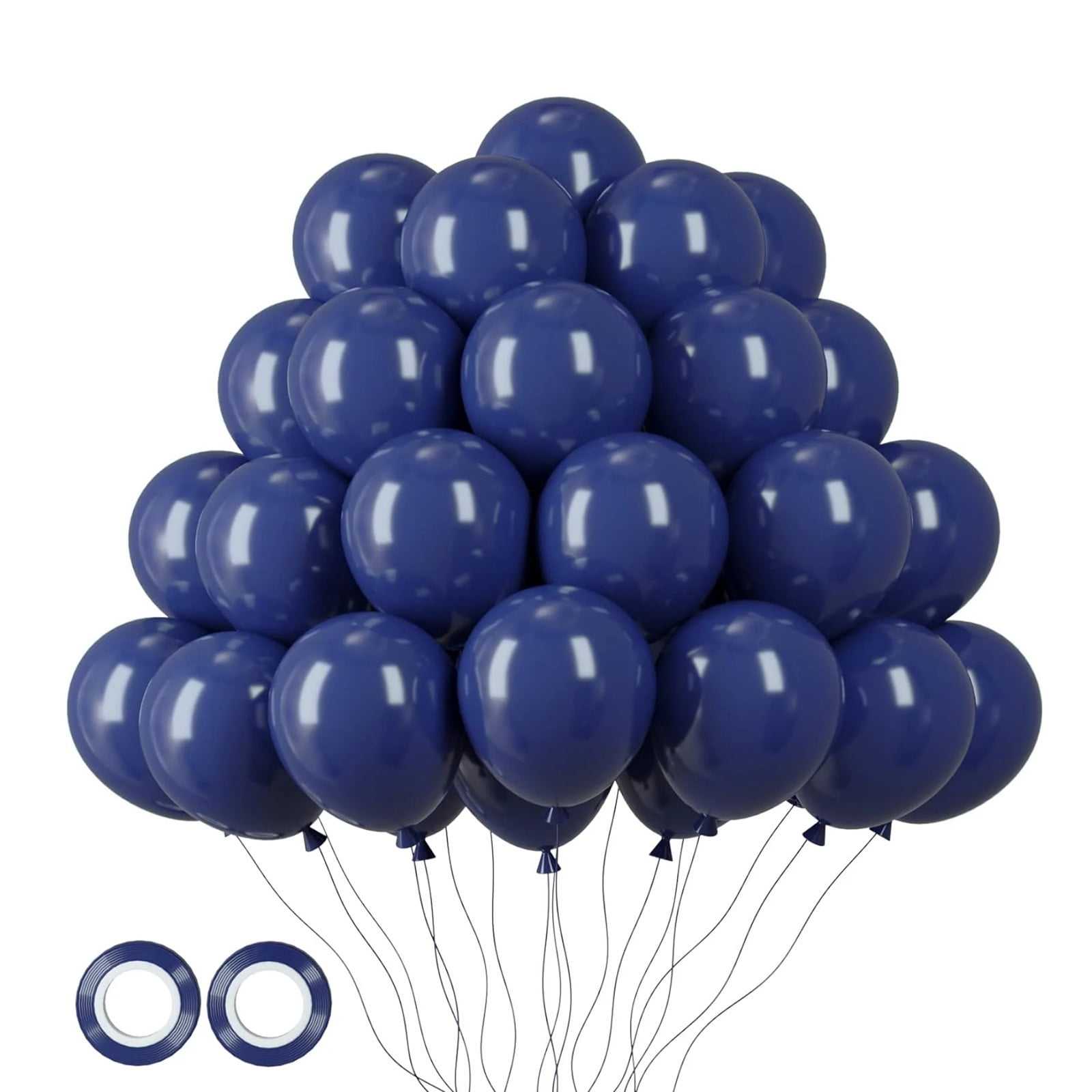 BallsFHK Navy Blue Latex Balloons for Party Decorations (Dark Blue, 12 in, 100 Pack) 55k7j