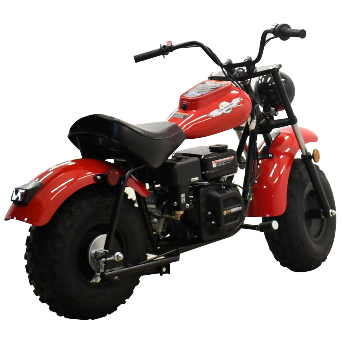 Massimo MB200 Minibike 196cc Gas Powered Off-Road Trail Bike (Red, 200 lb Capacity) wx2zh