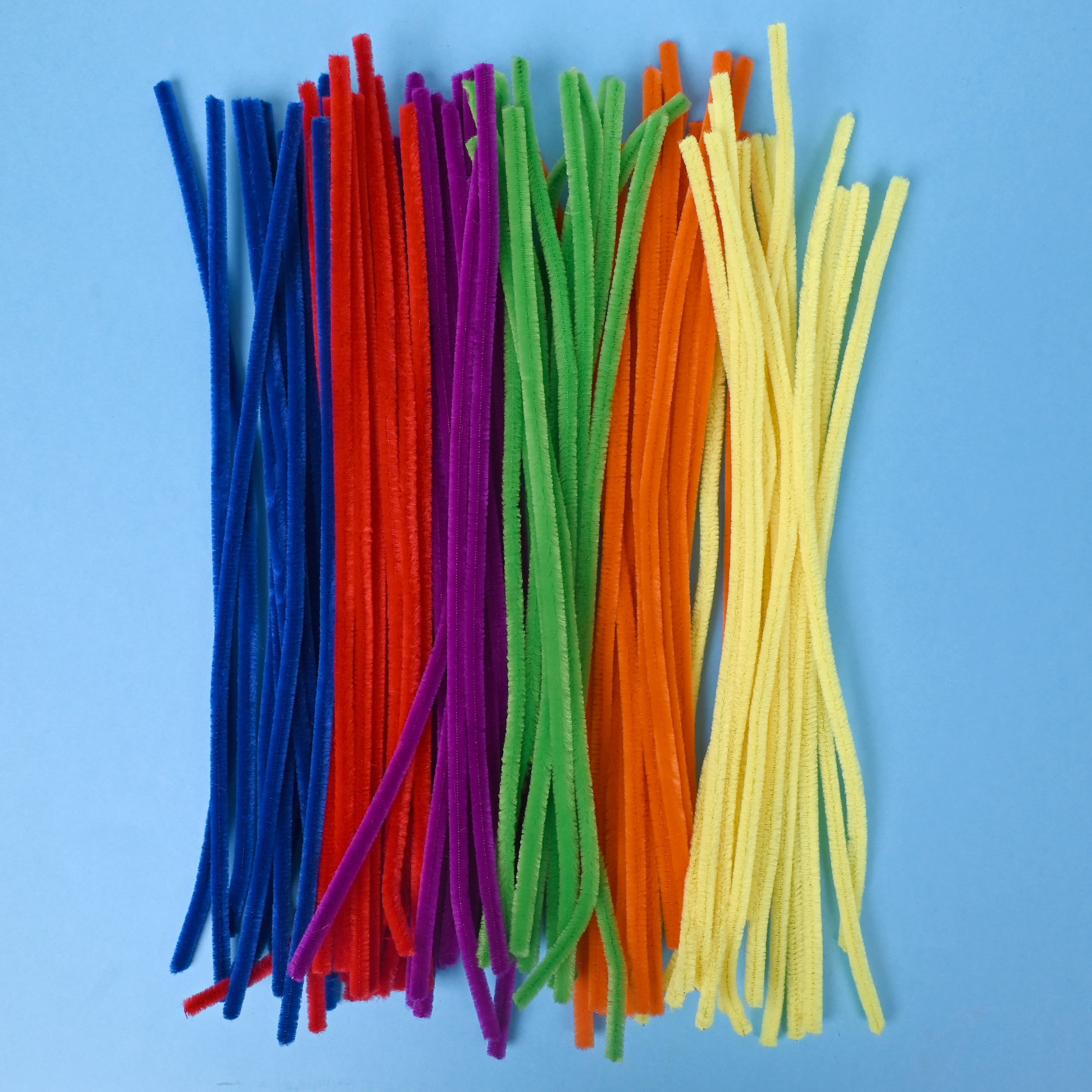 Hello Hobby Fuzzy Sticks Chenille Stems for DIY Craft Projects (Multicolor, 100 Count) wgwtb