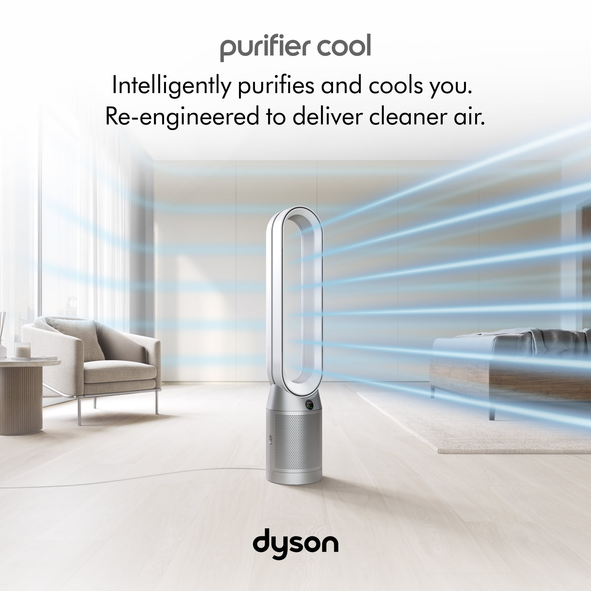 Dyson Purifier Cool TP07 Connected Air Purifying Fan (Black/Nickel, Refurbished) ba2uf