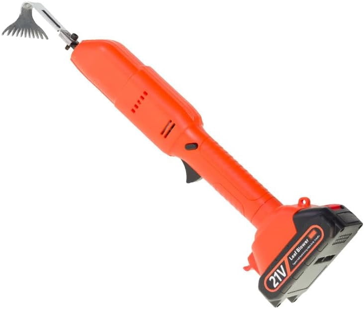 PETDIPOT Cordless Electric Garden Tiller, Lightweight Cultivator with Manganese Steel Blades (21V, 2 Batteries) eil6j