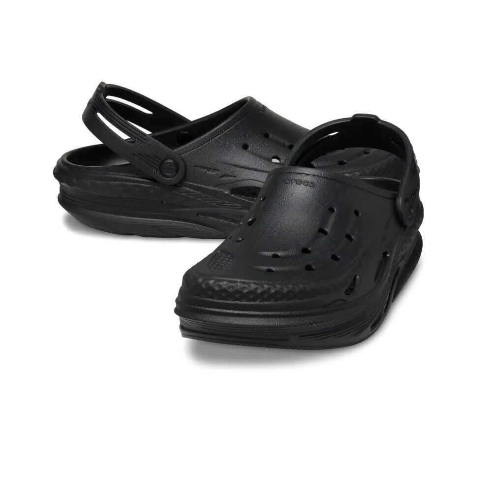 Crocs Men's Off Grid Clog Lightweight Molded Slip-on Footwear (Black, 10 US Men) zrk9h