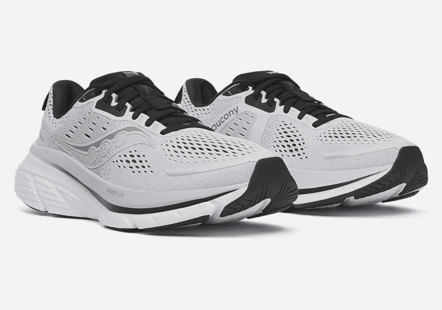 Saucony Guide 18 Men's Running Shoes Breathable Support Athletic Sneakers (Black, 8 US) oybs1