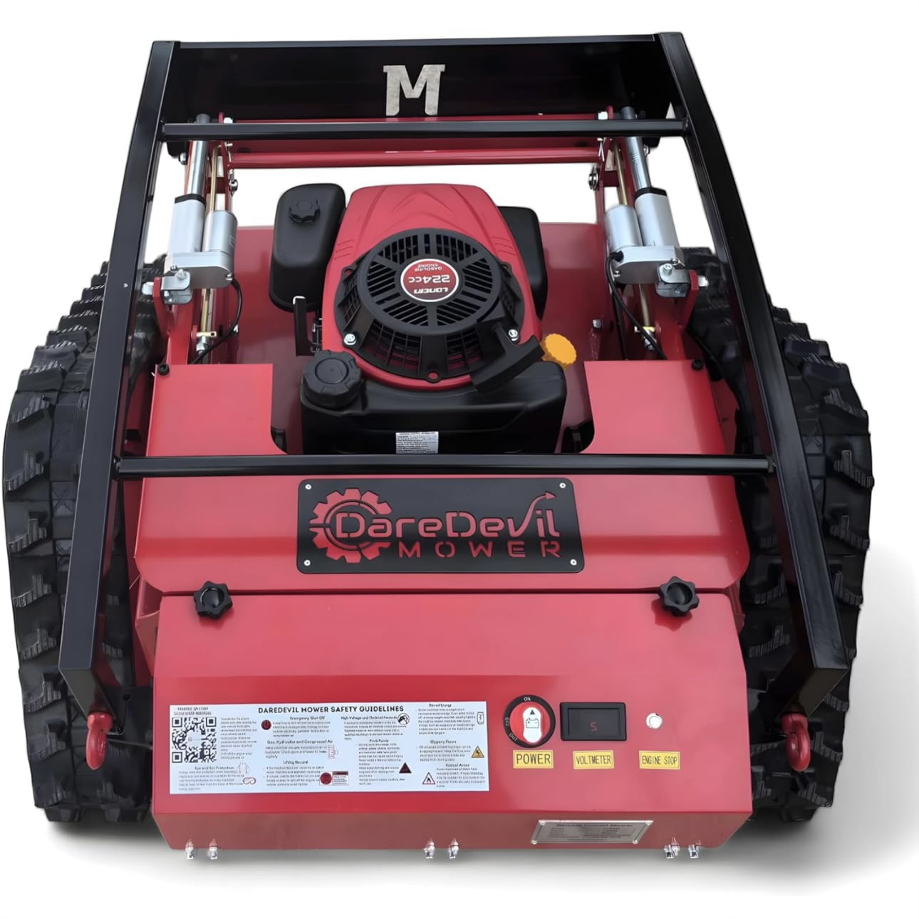 DareDevil Mower VYPER Edition Remote-Controlled Lawn Mower (Red, 22 in Cutting Width) 83nw5
