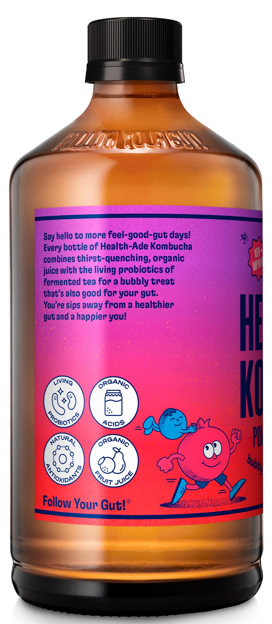Health-Ade Blueberry Pomegranate Kombucha (16 fl oz) biaxy